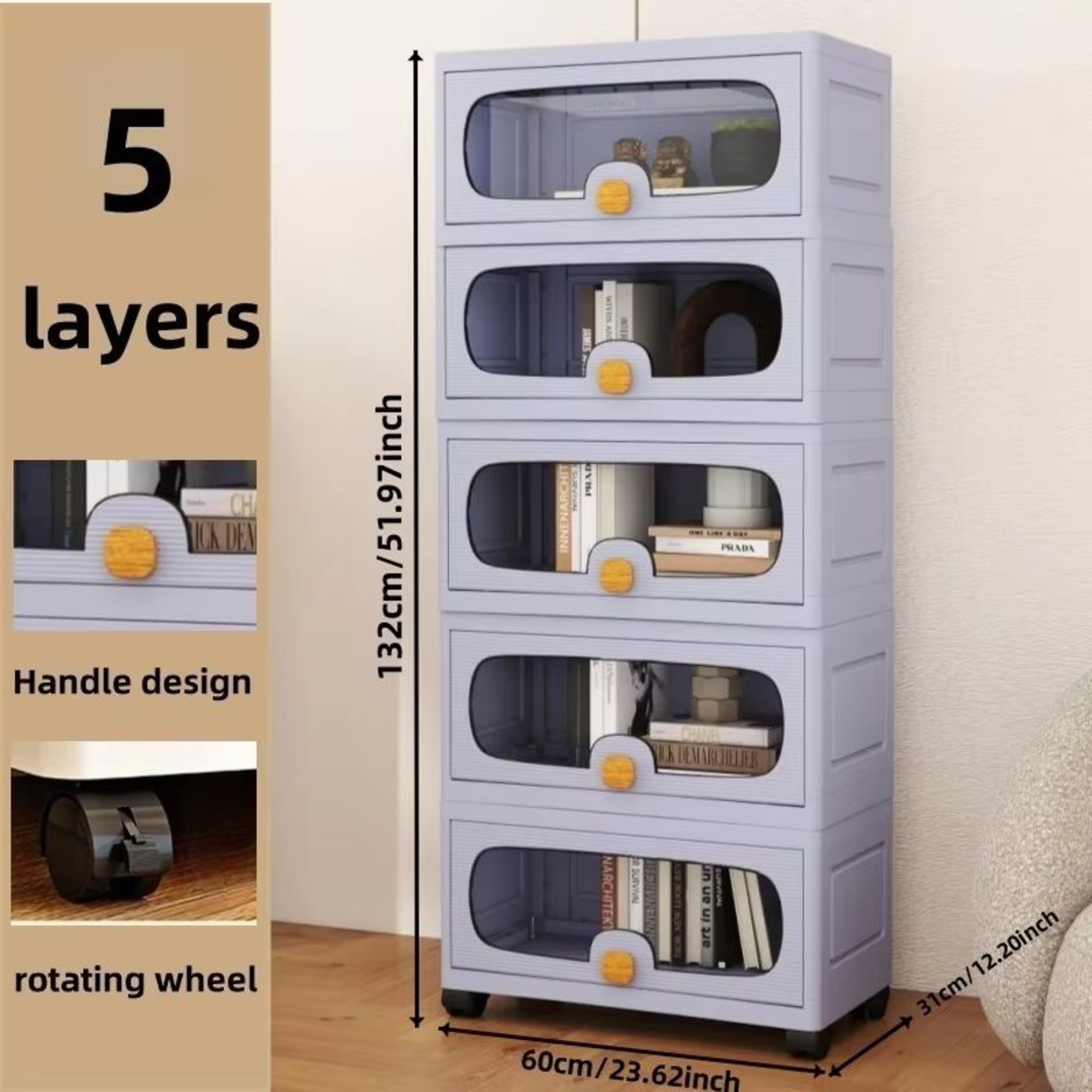 HomeMax 2362 Inches Extra Large MultiLayer Storage Cabinet 12
