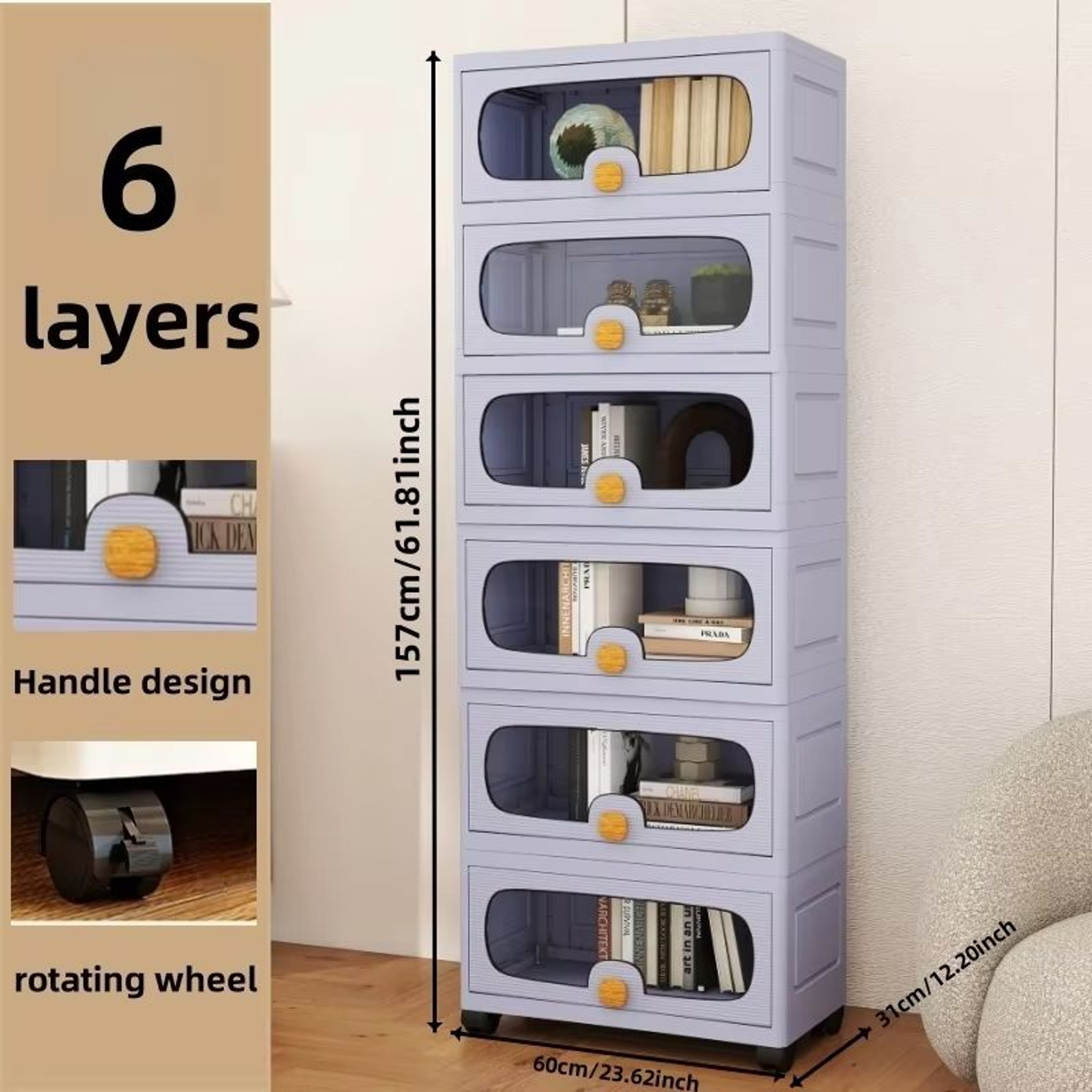 HomeMax 2362 Inches Extra Large MultiLayer Storage Cabinet 7