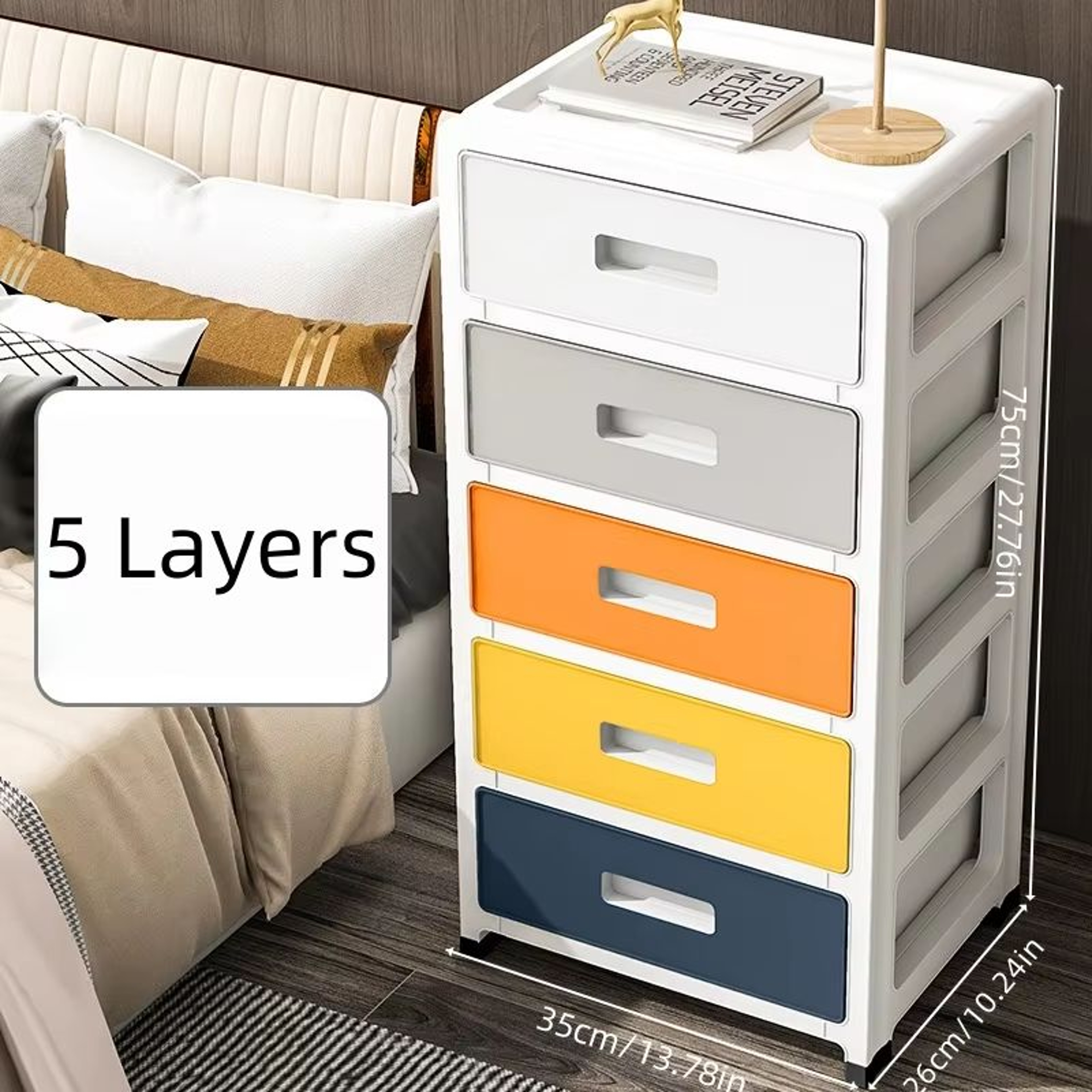 36 Tier Large Capacity Storage Cabinet Space Saving Organizer For Living Room Bedroom And Study 16