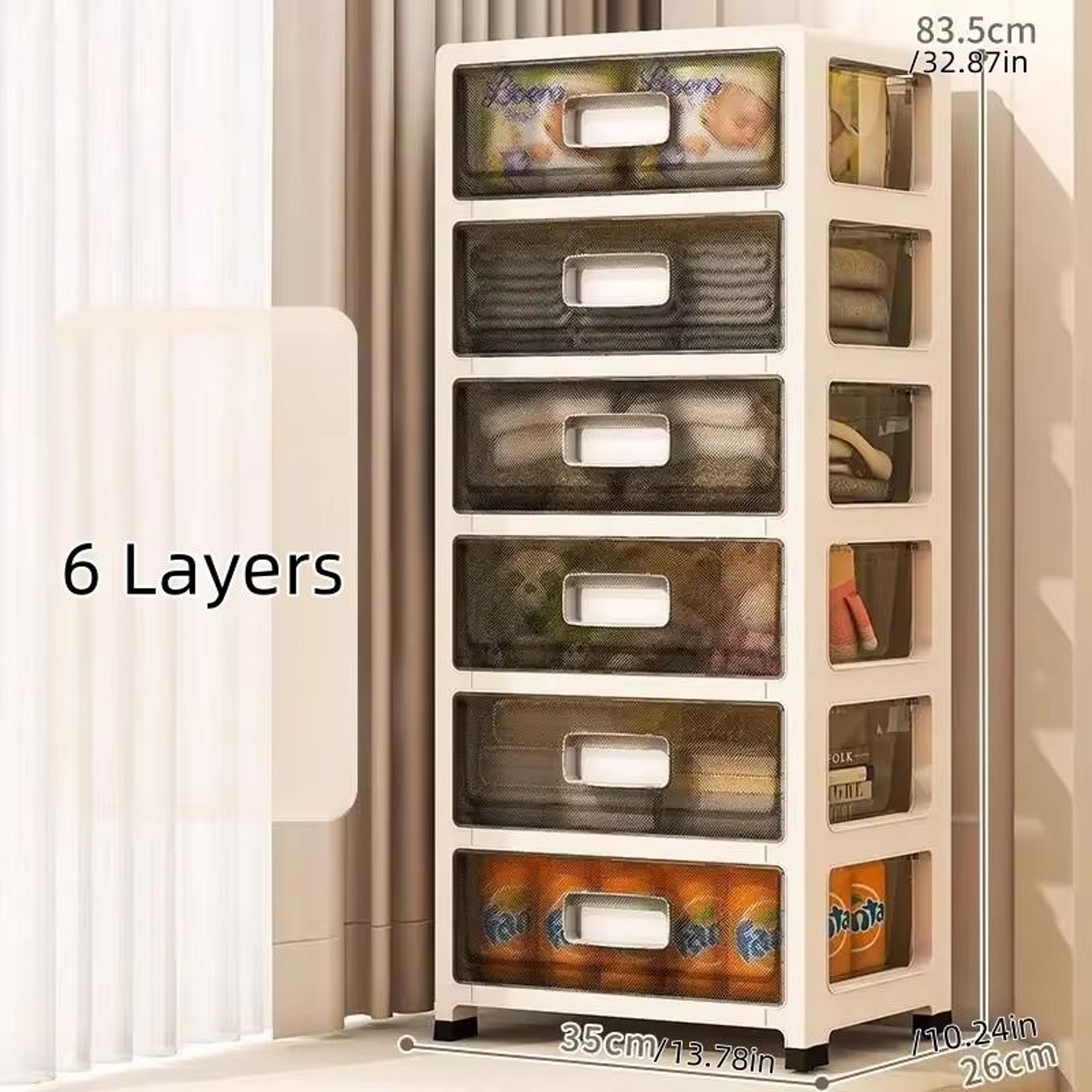 36 Tier Large Capacity Storage Cabinet Space Saving Organizer For Living Room Bedroom And Study 24