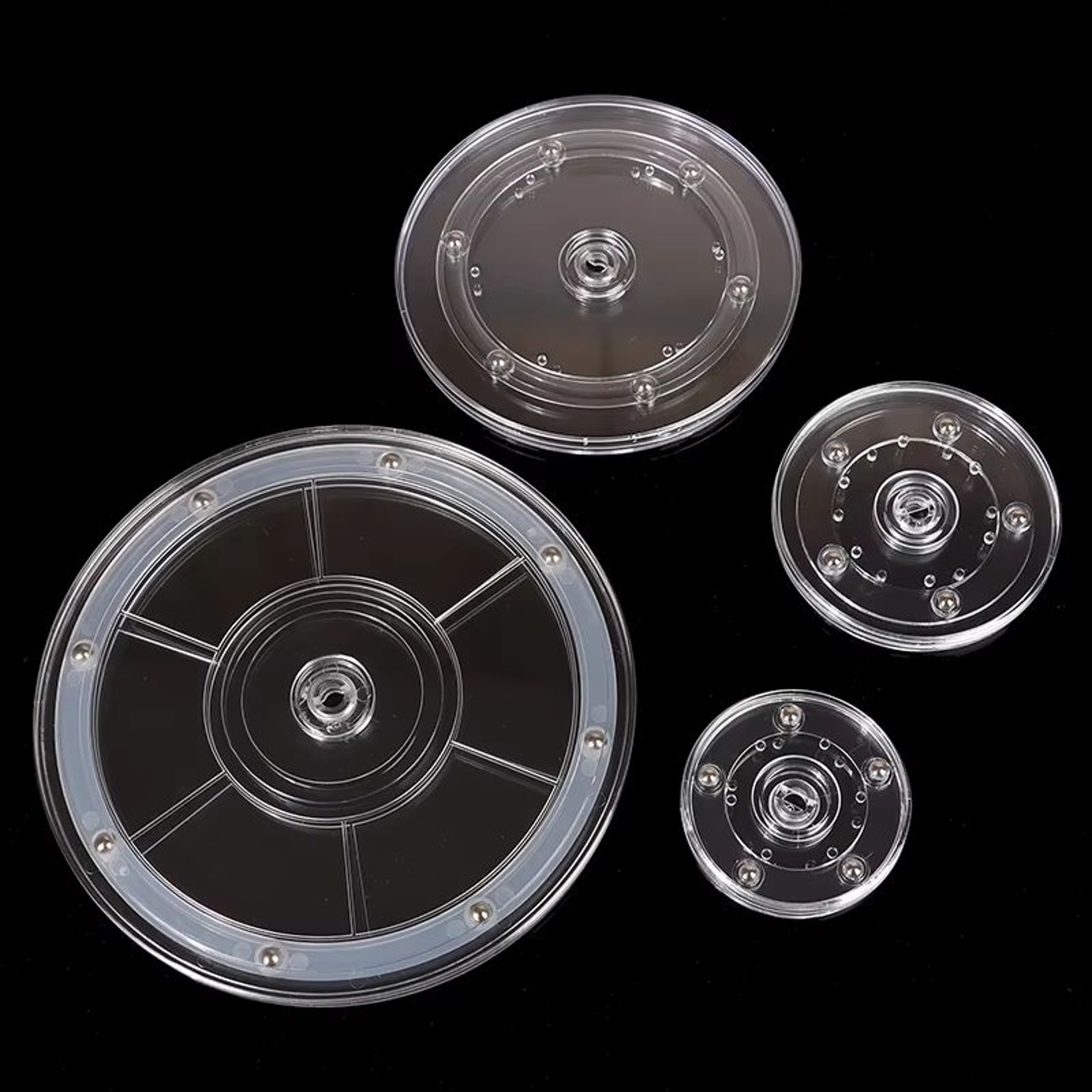 Transparent Acrylic Swivel Cookie Stand Turntable For Decorating Cookies And Desserts 1