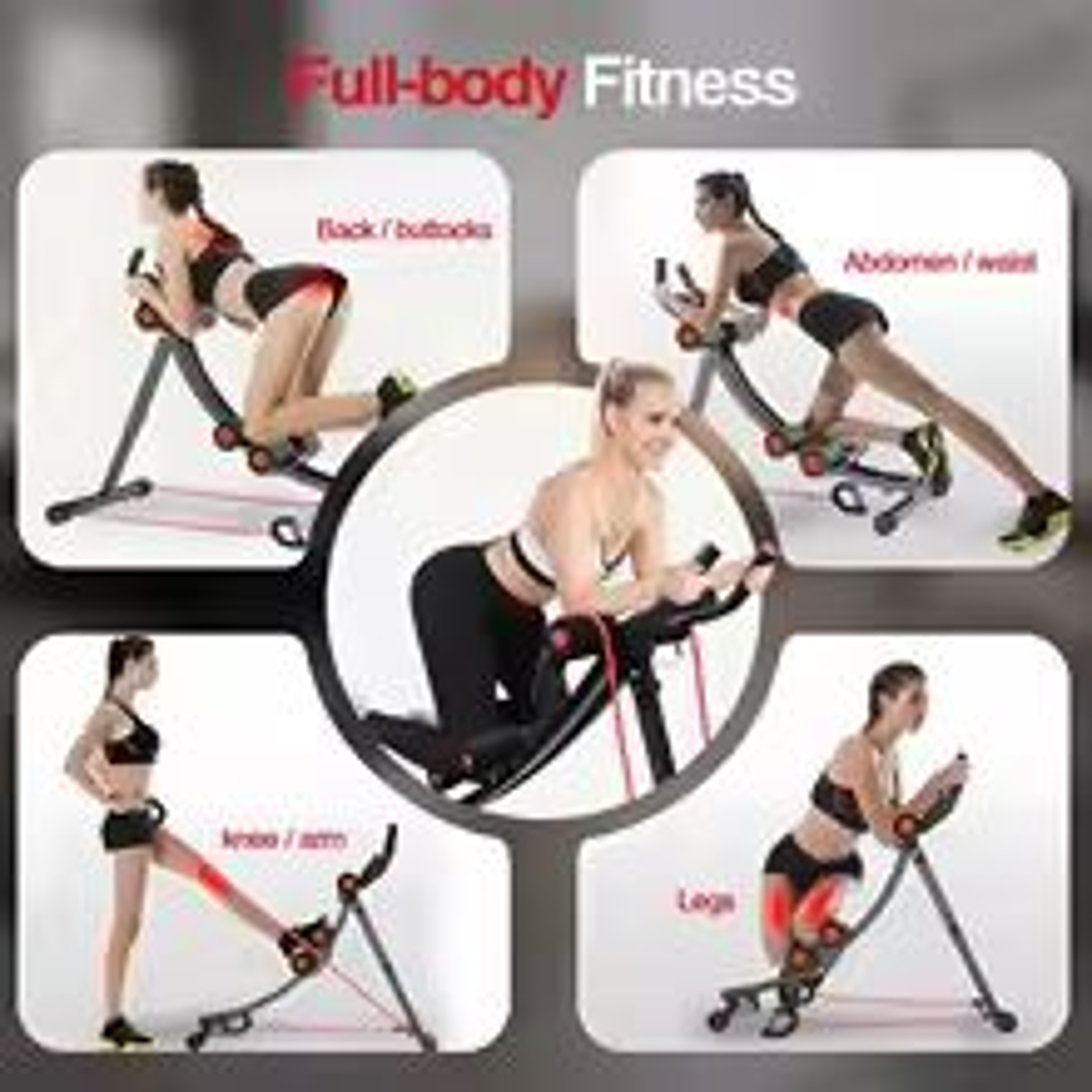 DualTrack Adjustable Height Ab Crunch Machine 2