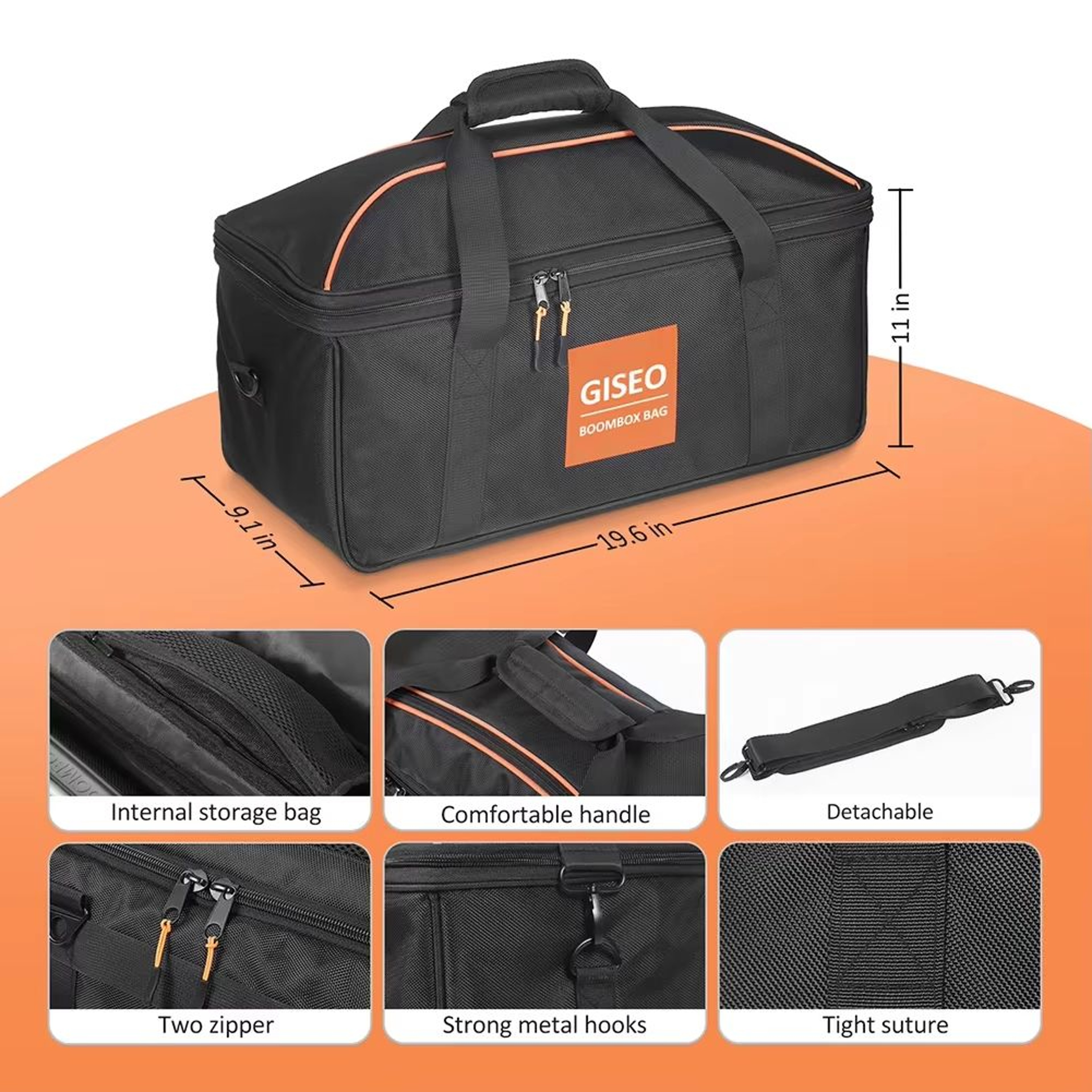 Waterproof Oxford Cloth Carrying Case For JBL PartyBox Portable Speakers 11
