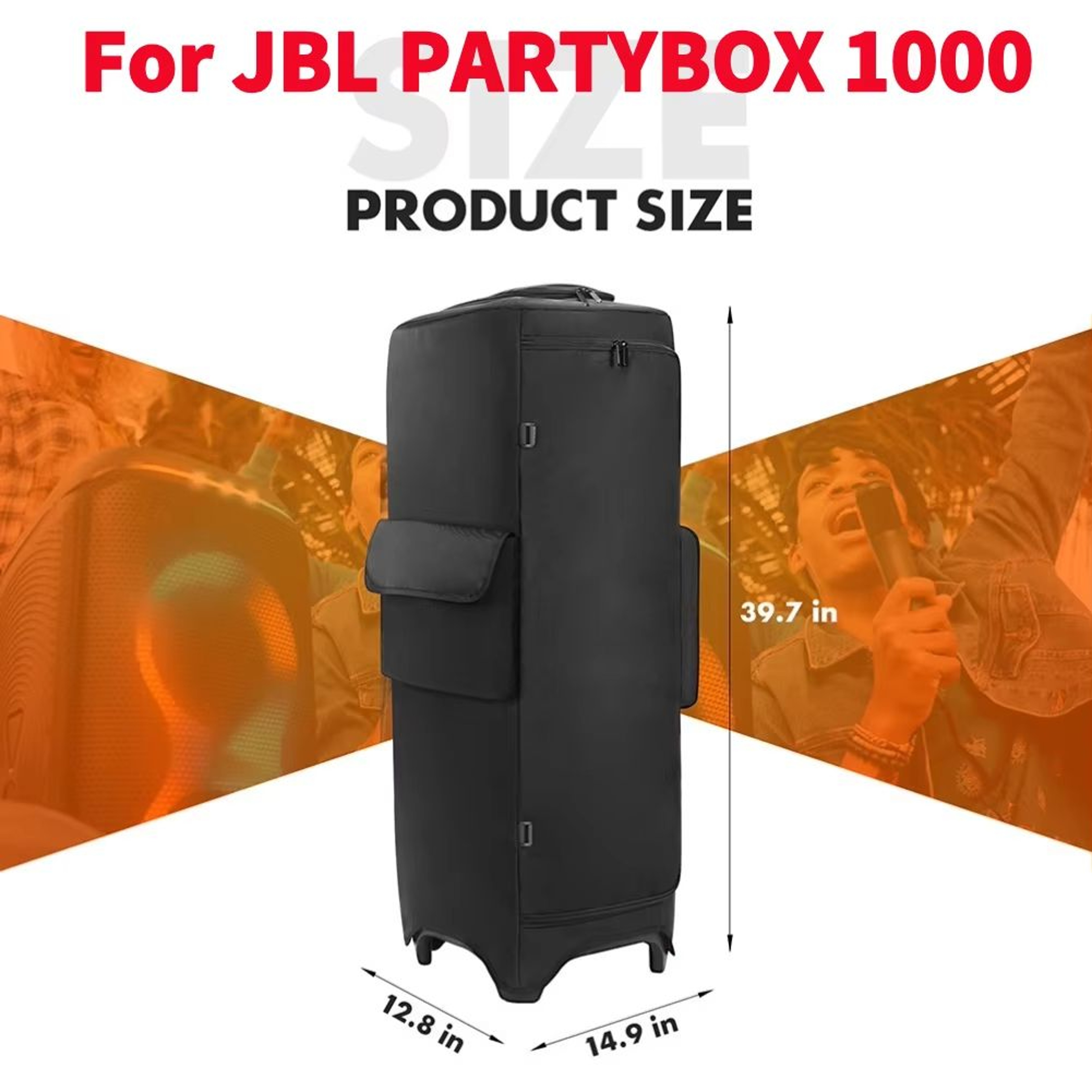 Waterproof Oxford Cloth Carrying Case For JBL PartyBox Portable Speakers 13