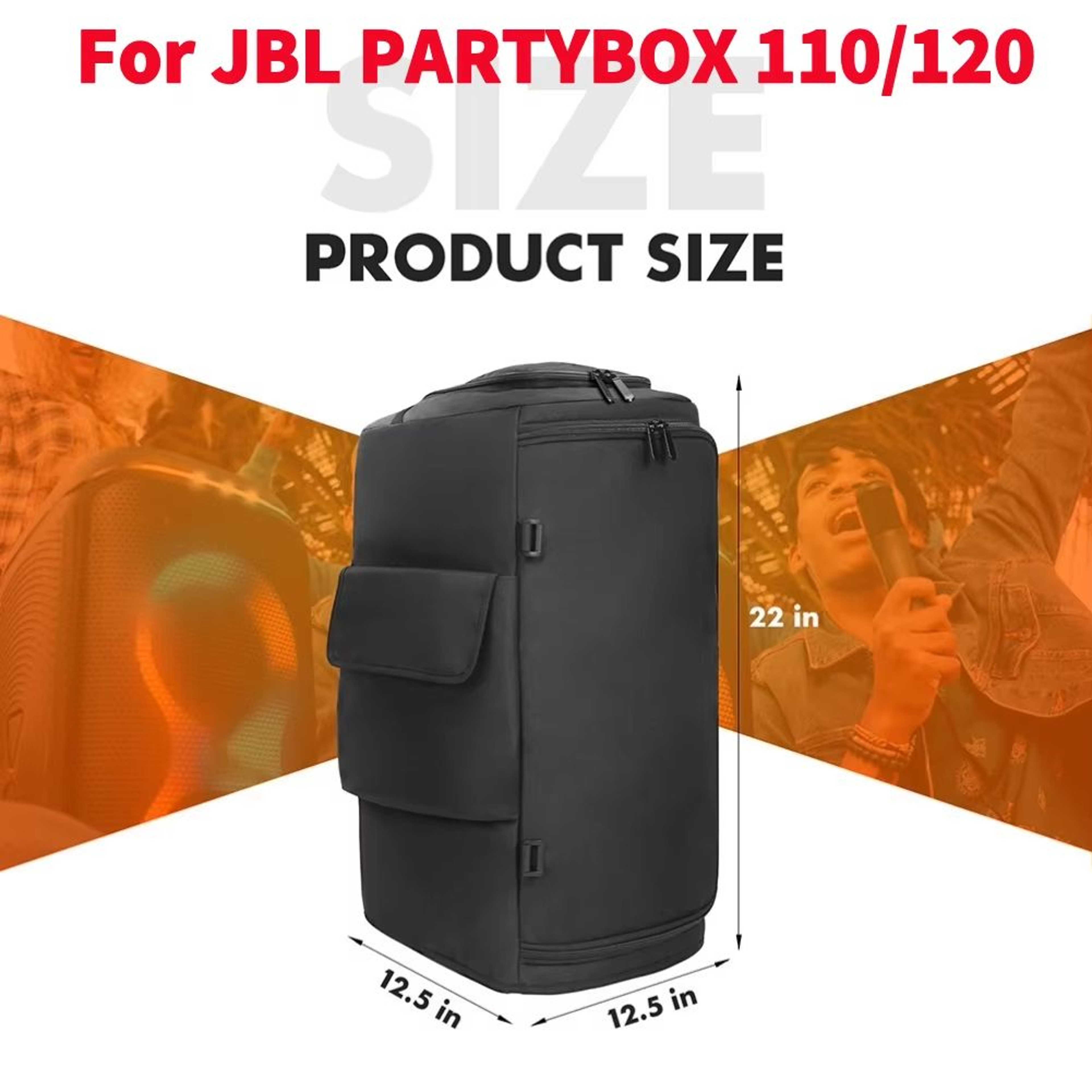 Waterproof Oxford Cloth Carrying Case For JBL PartyBox Portable Speakers 6