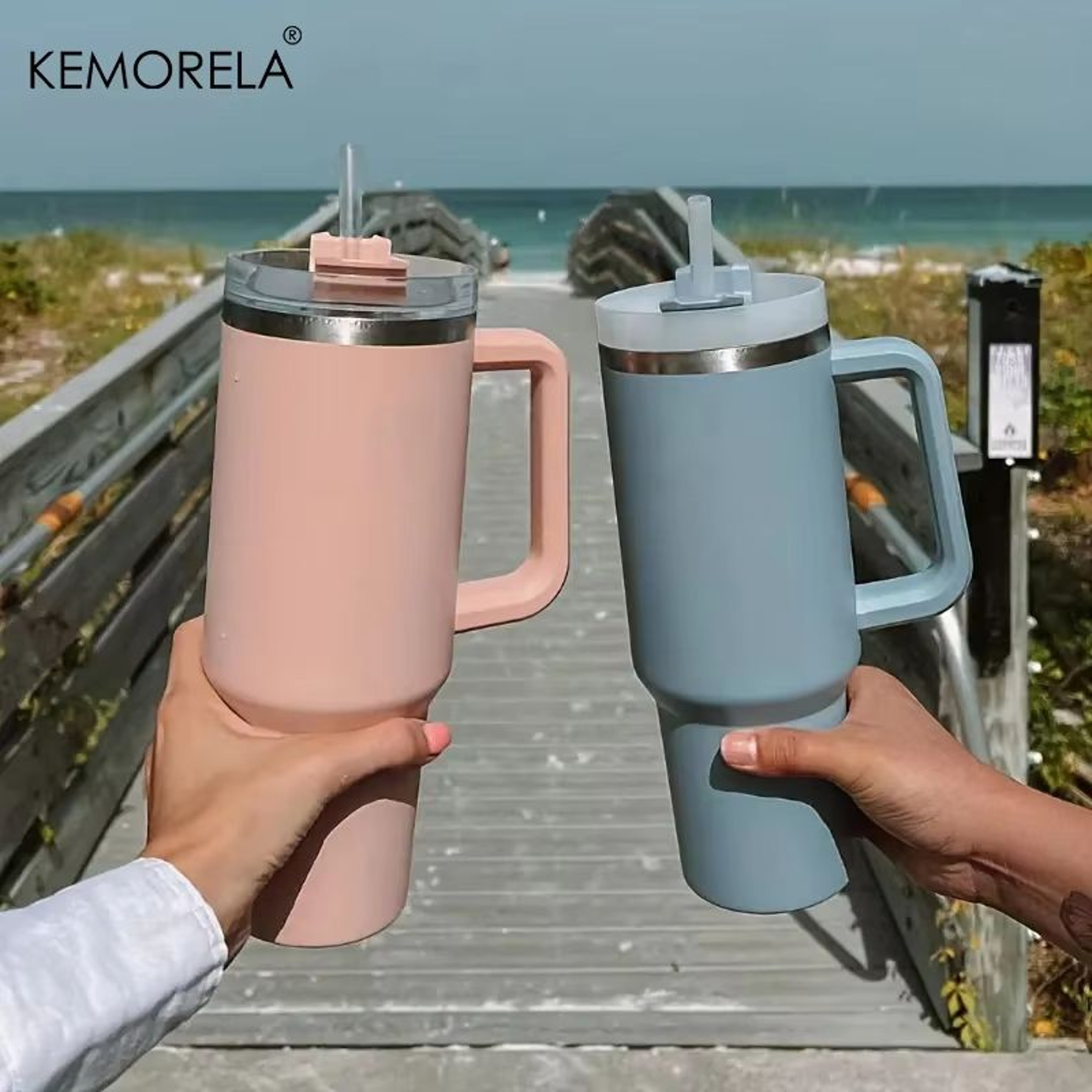 4058 Fl Oz Stainless Steel Insulated Water Bottle With Handle And Straw For Hot And Cold Drinks 1