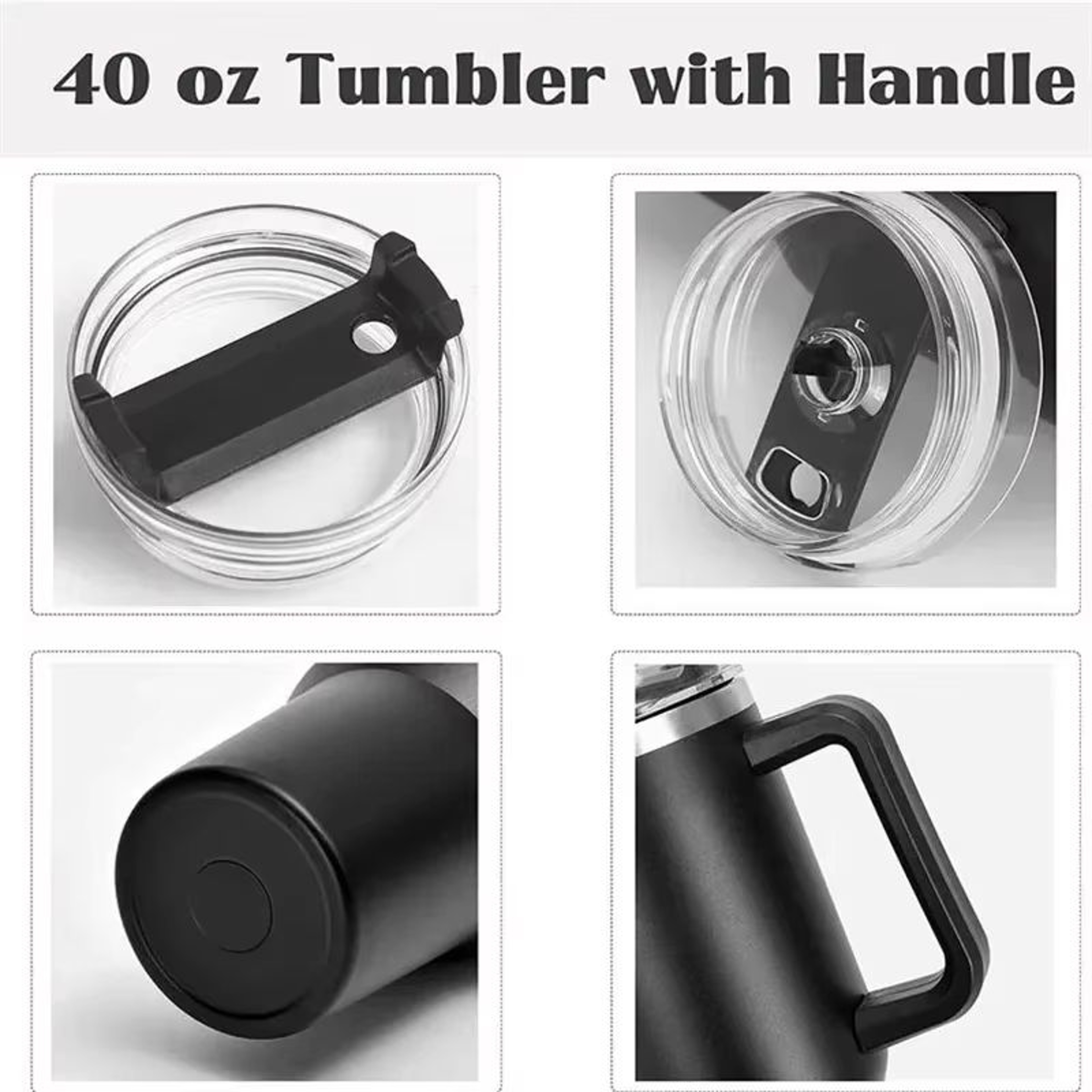 4058 Fl Oz Stainless Steel Insulated Water Bottle With Handle And Straw For Hot And Cold Drinks 4