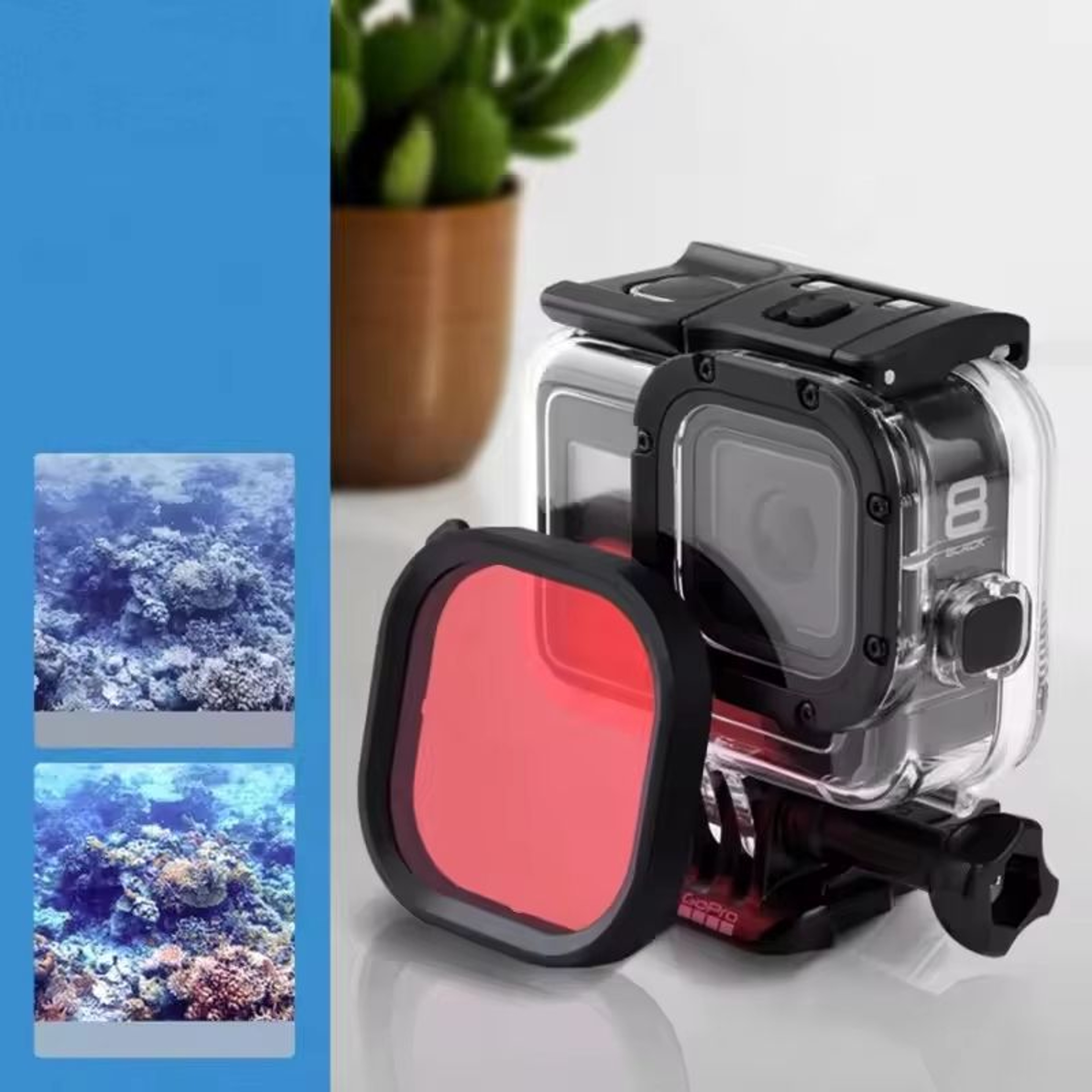 Waterproof 60M Housing Case For GoPro Hero 11109 Black 6
