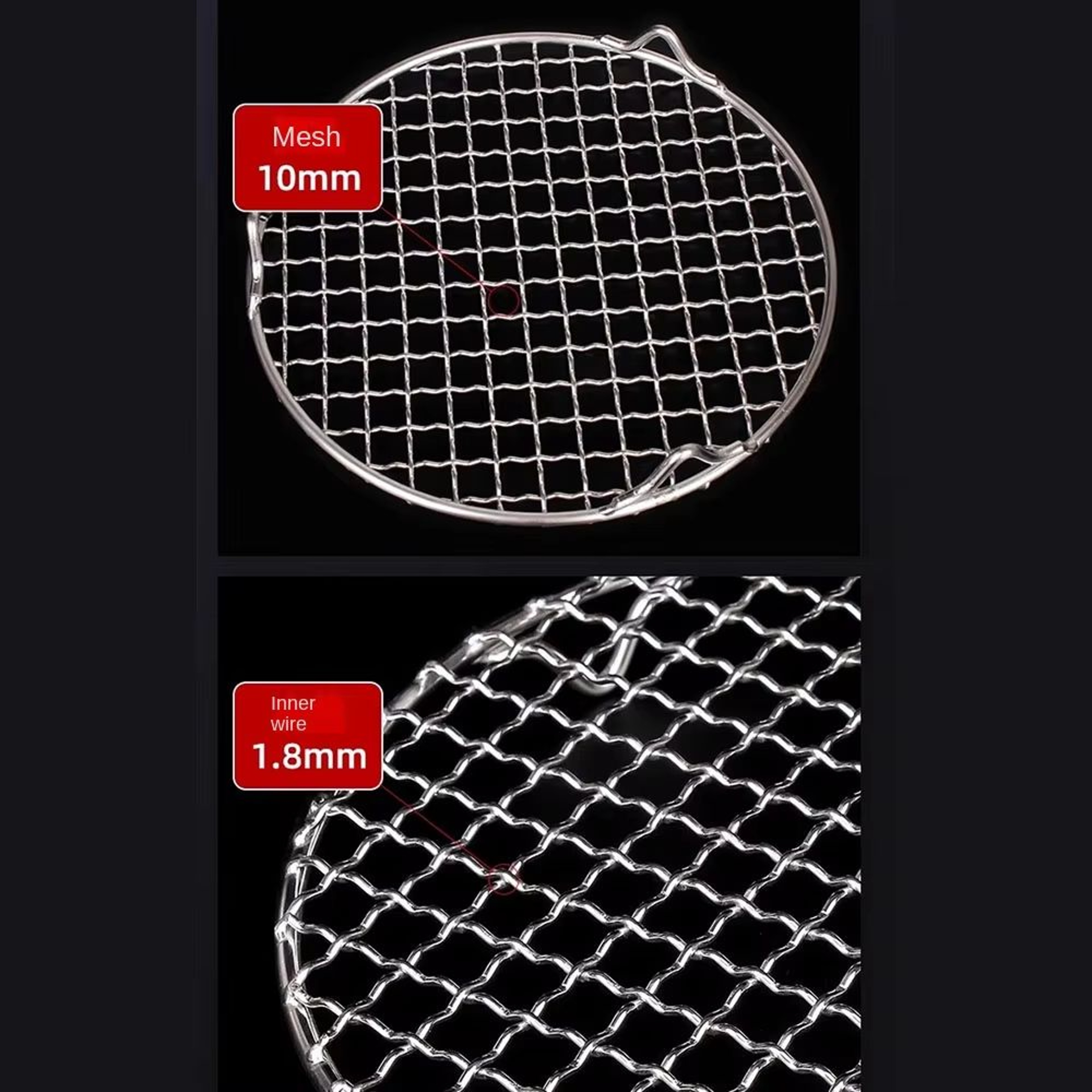 Round Stackable Air Fryer Rack Stainless Steel Grid With Feet MultiLevel Dehydrator Rack For Air Fr 2