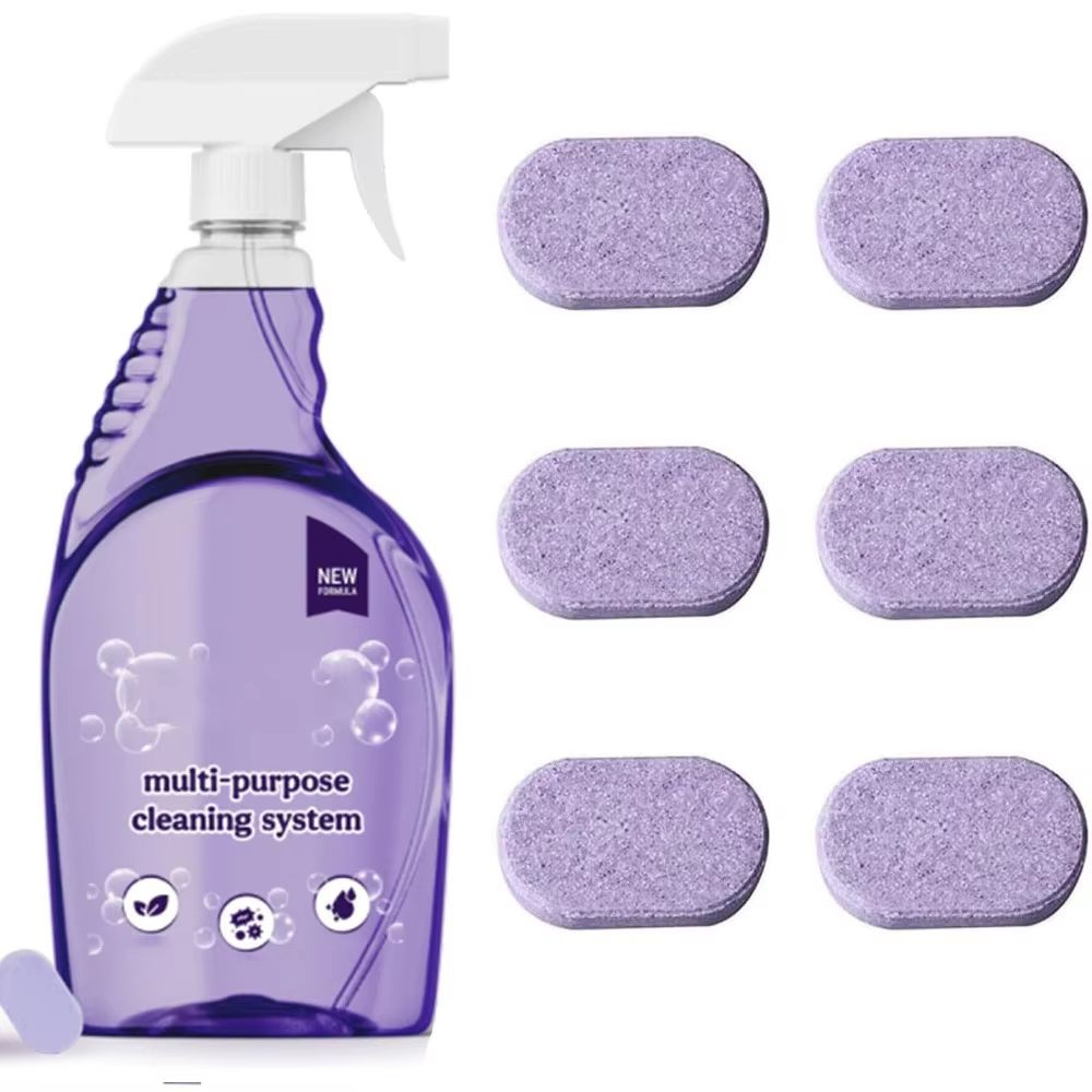 Cleanlix Multipurpose Cleaner Spray With Concentrated Cleaning Tablets For Instant Household Stain  8