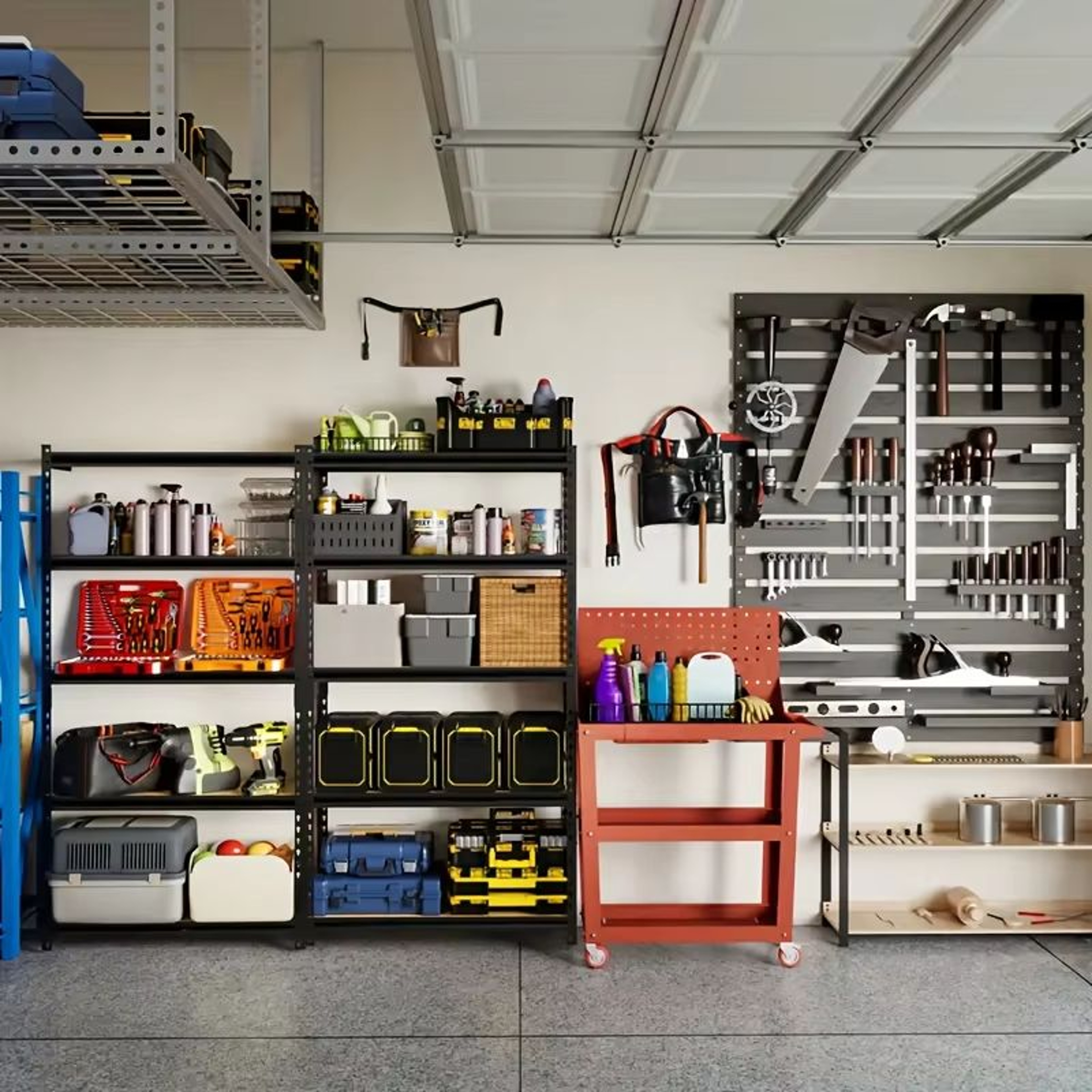 5 Tier Heavy Duty Shelving Unit 72x36x16in 2000lb Capacity Industrial Storage Rack In Matte Black 4