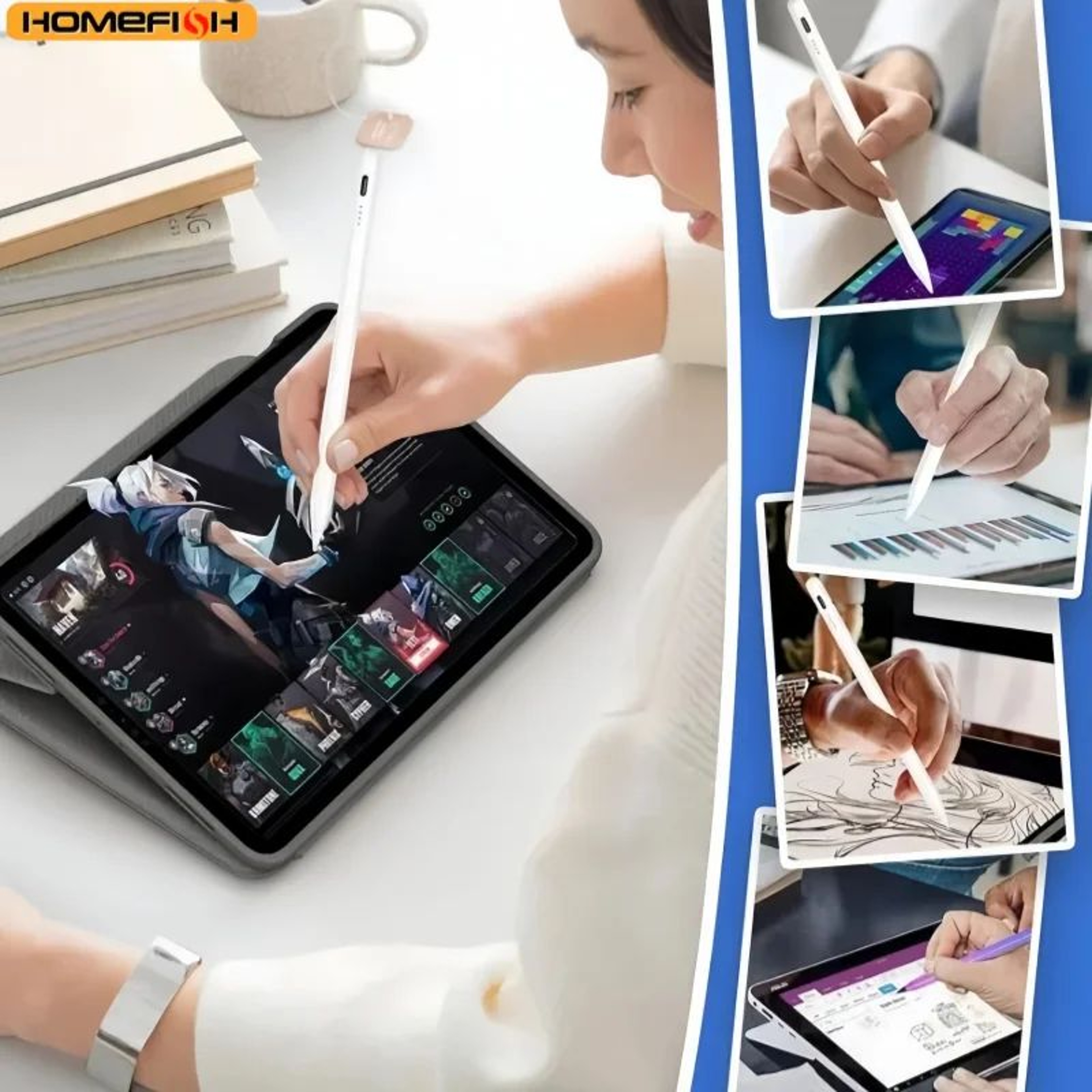 Universal Capacitive Touchscreen Stylus Pen For IOS Android And Windows Devices 1