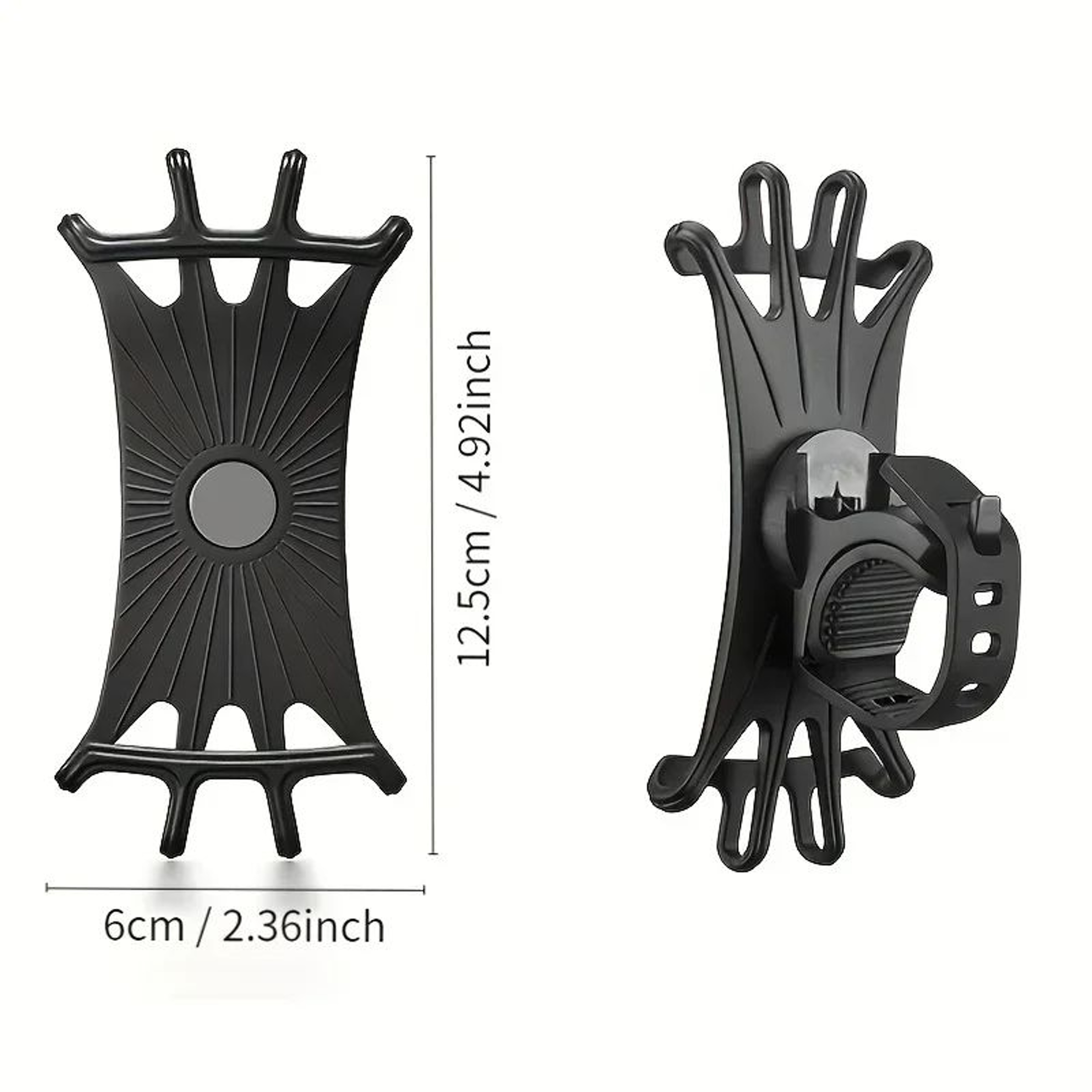 Universal 360 Rotatable Bicycle Motorcycle Phone Holder With Silicone Support 2