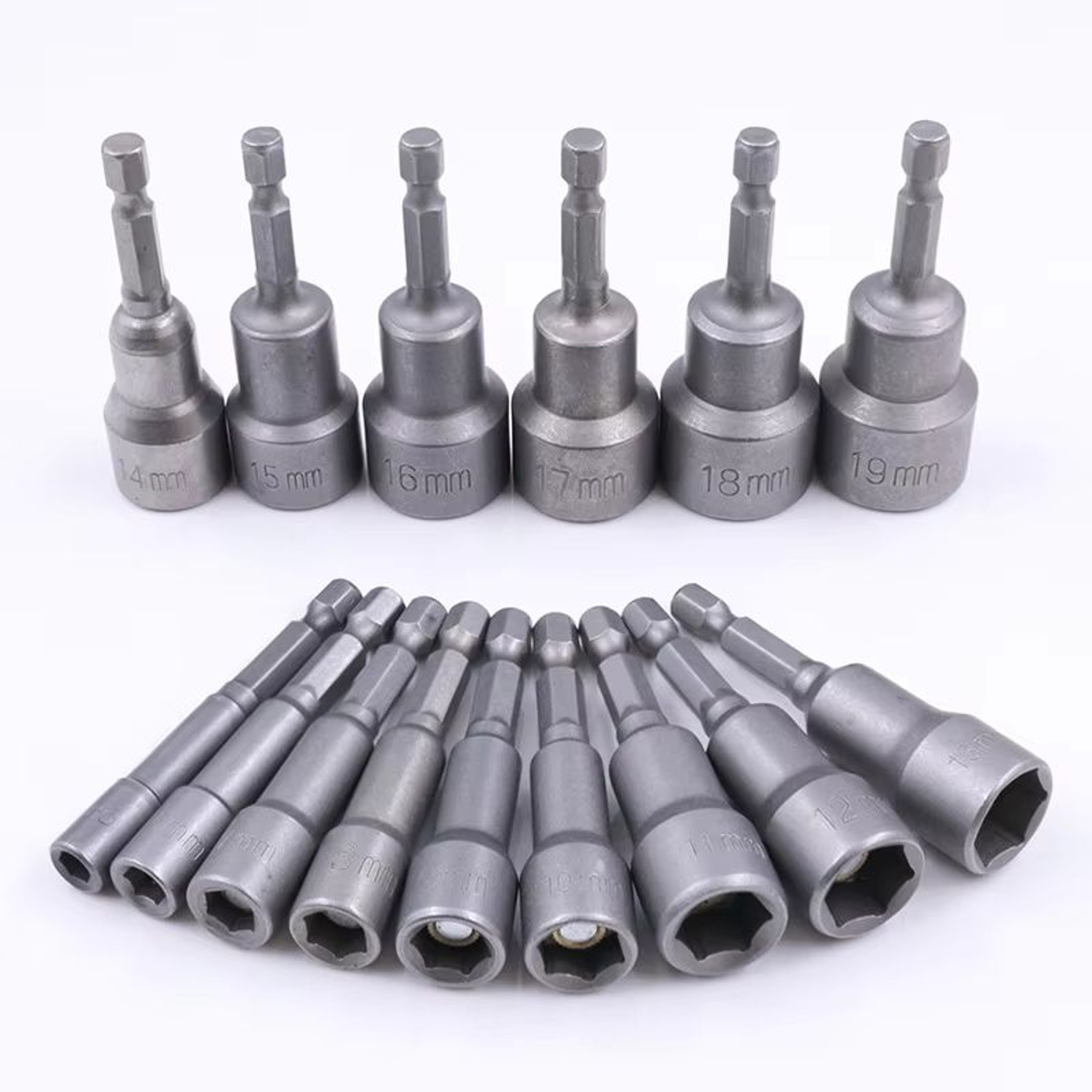 Hex Socket Wrench And Extension Set With Hex Handle For Screwdrivers And Pneumatic Tools 5