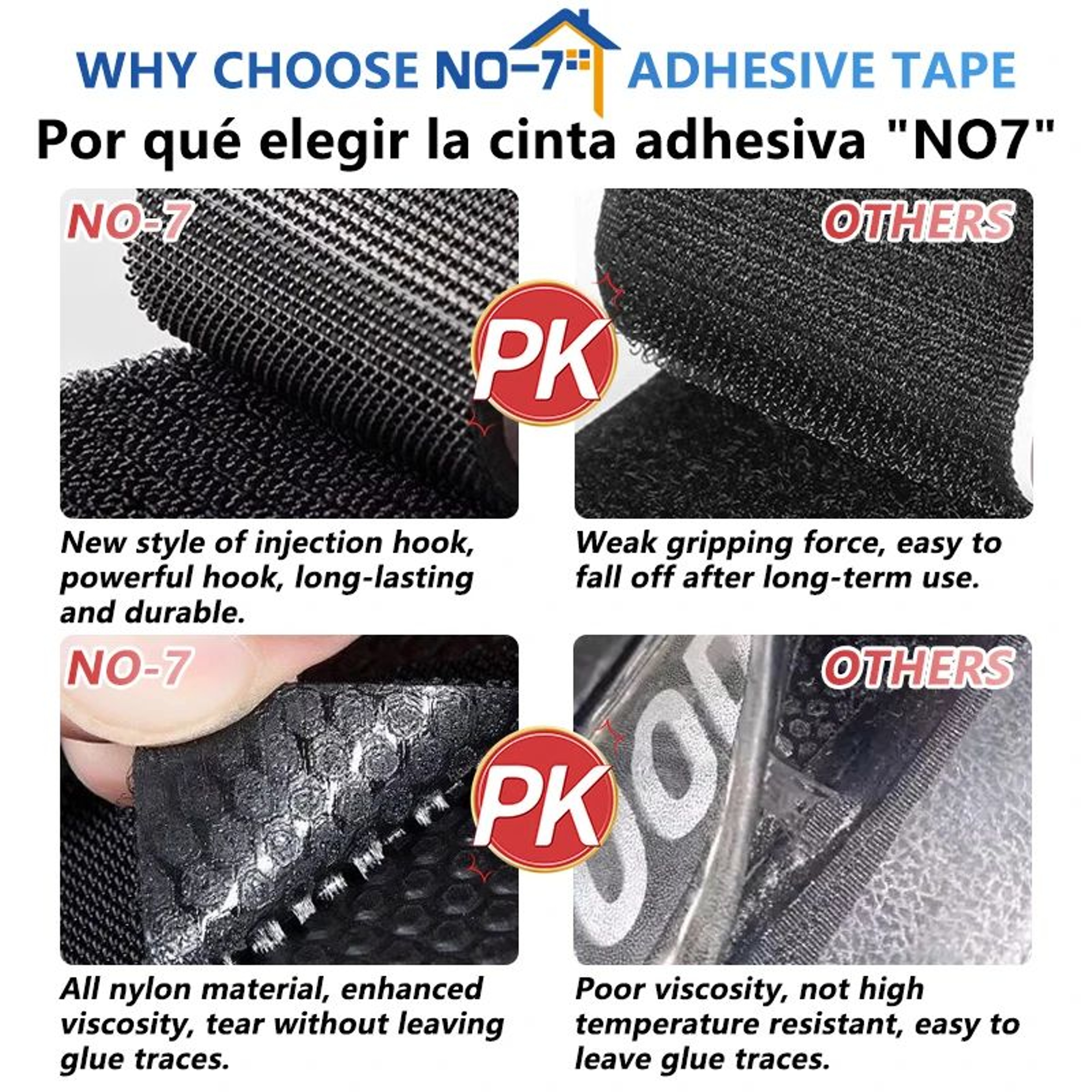 ExtraStrong DoubleSided Hook And Loop Adhesive Fastener Tape 1