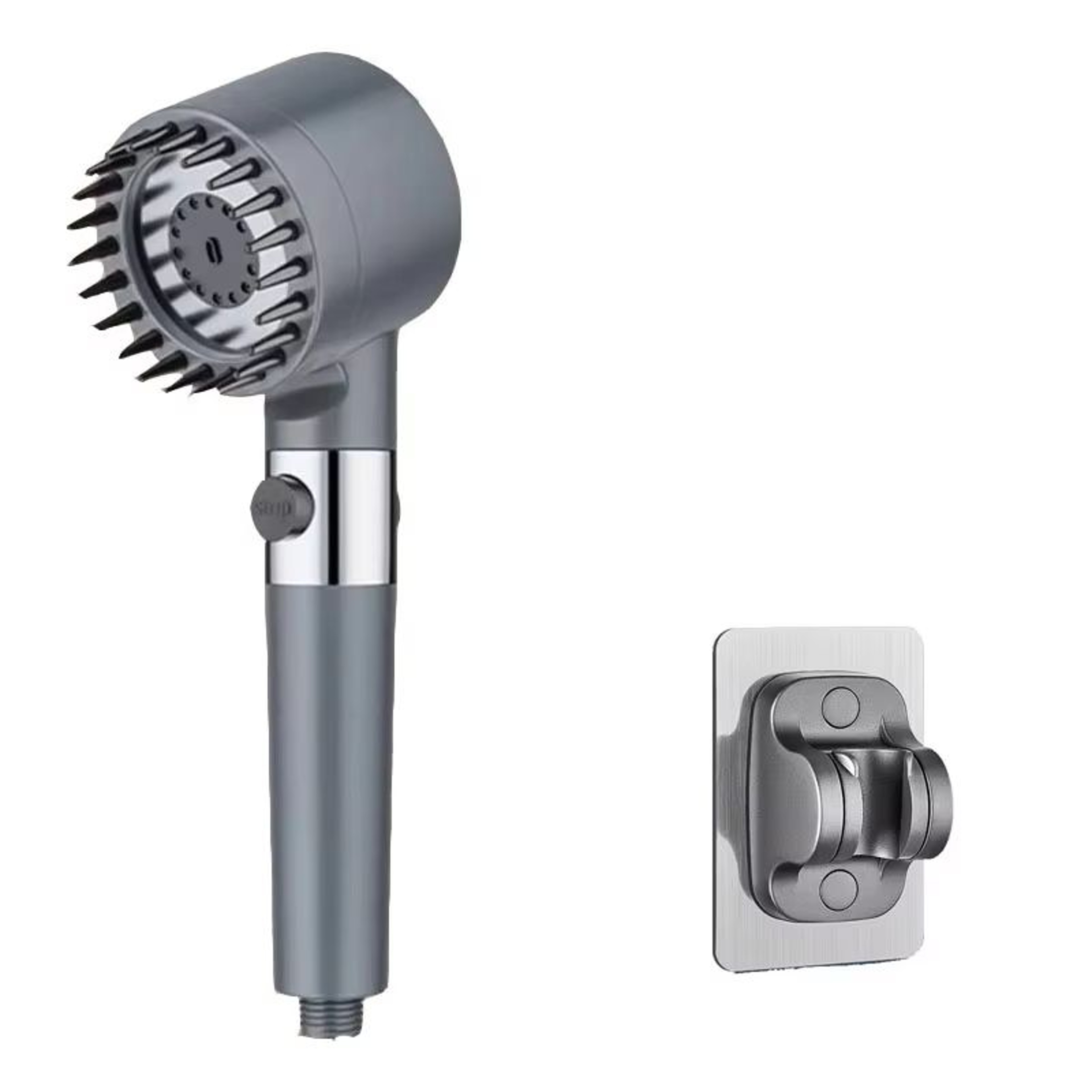 Portable ThreeSpeed Adjustable Shower Head With BuiltIn Head Massage Filter 13