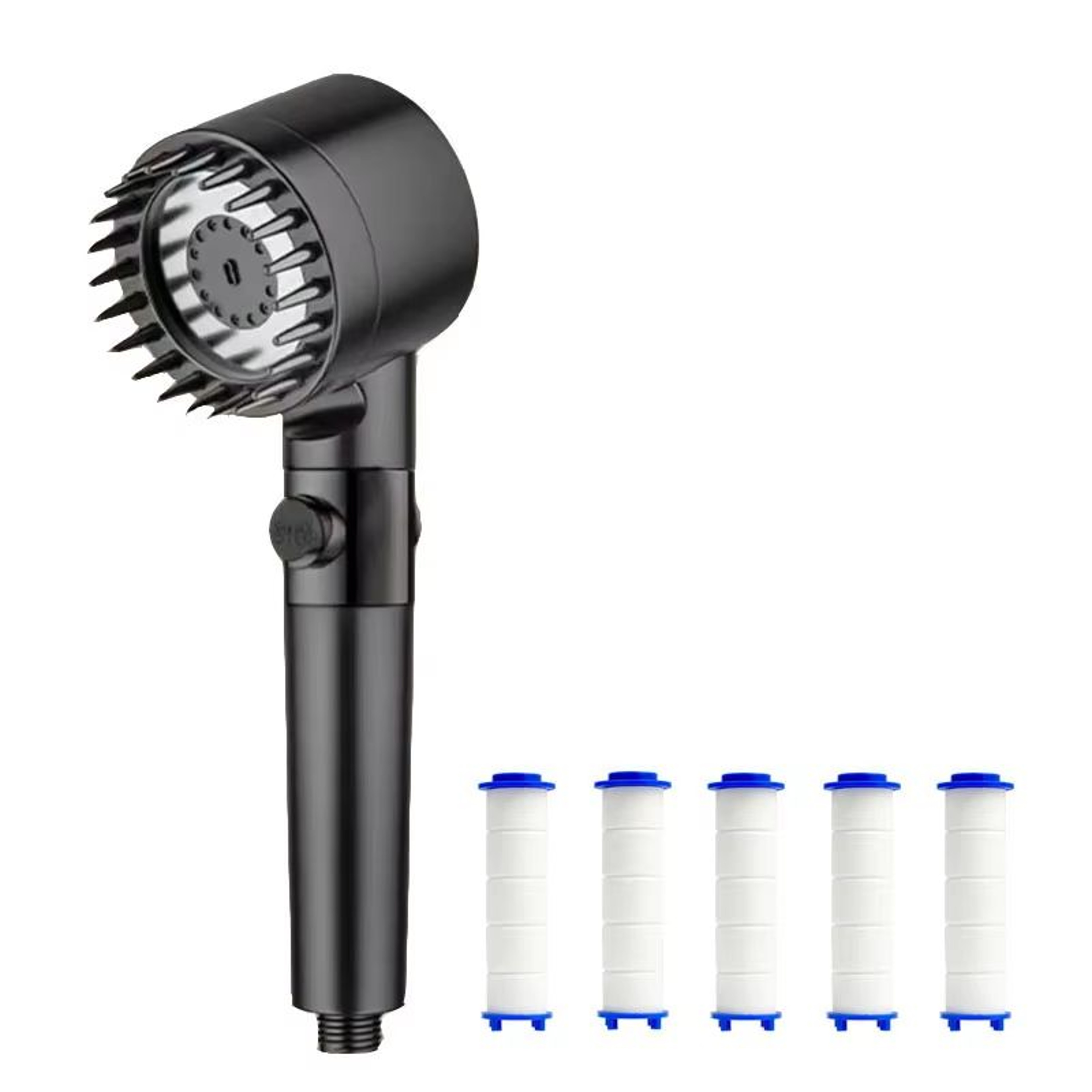 Portable ThreeSpeed Adjustable Shower Head With BuiltIn Head Massage Filter 7