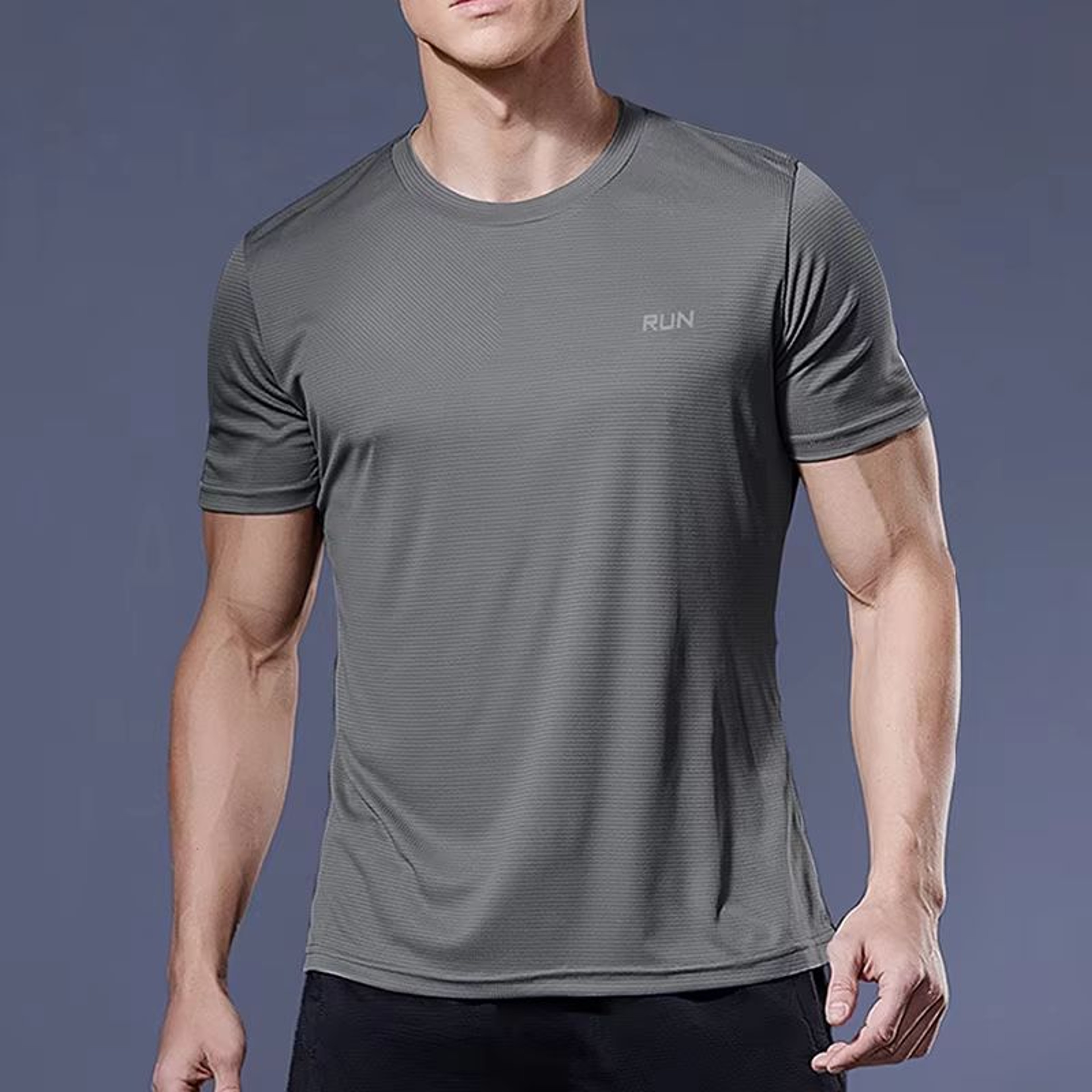 Mens QuickDry Compression Running  Soccer Sports TShirt 2