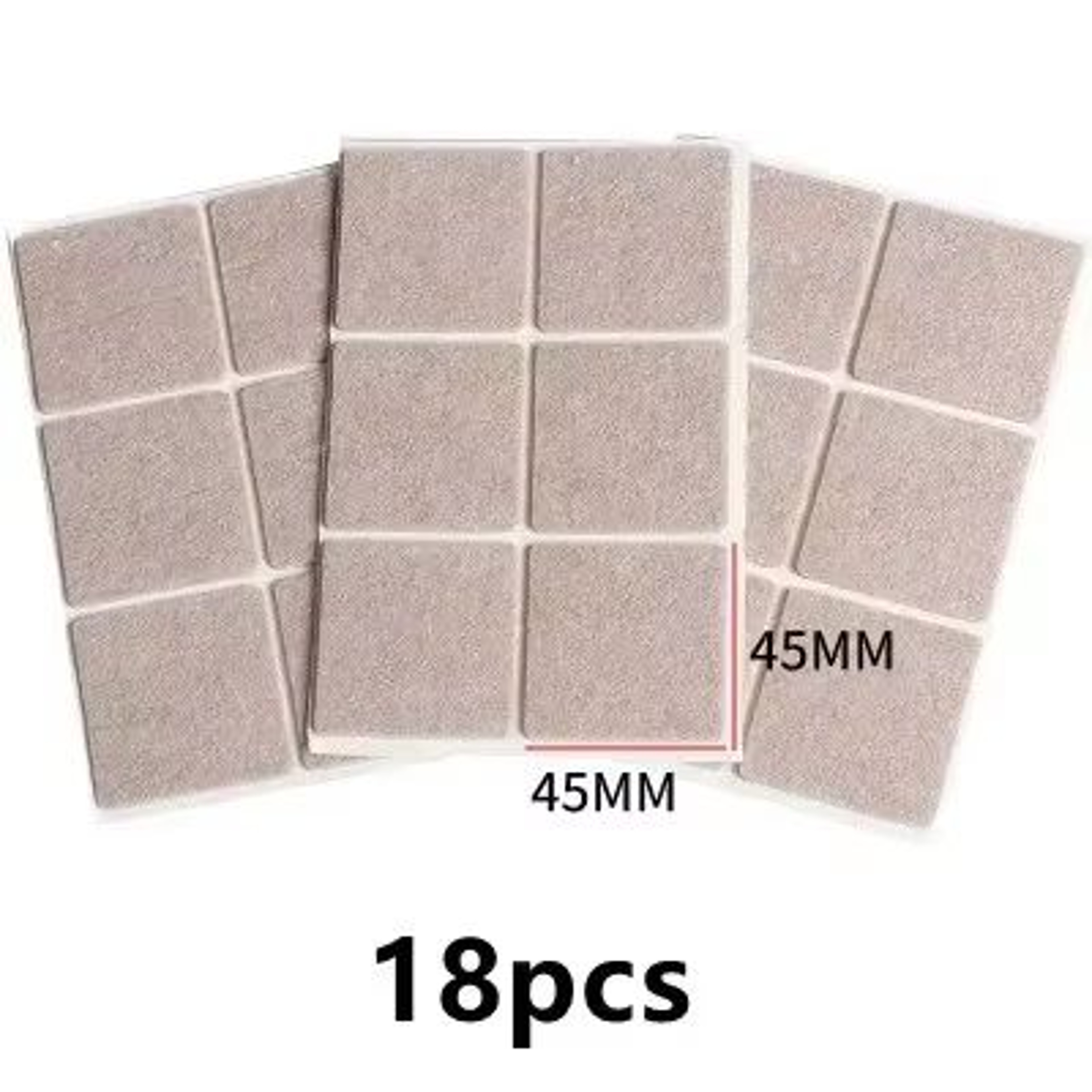 SelfAdhesive Felt Chair Leg Pads Floor Protectors 3mm 012 In Thick 72Piece Set 12
