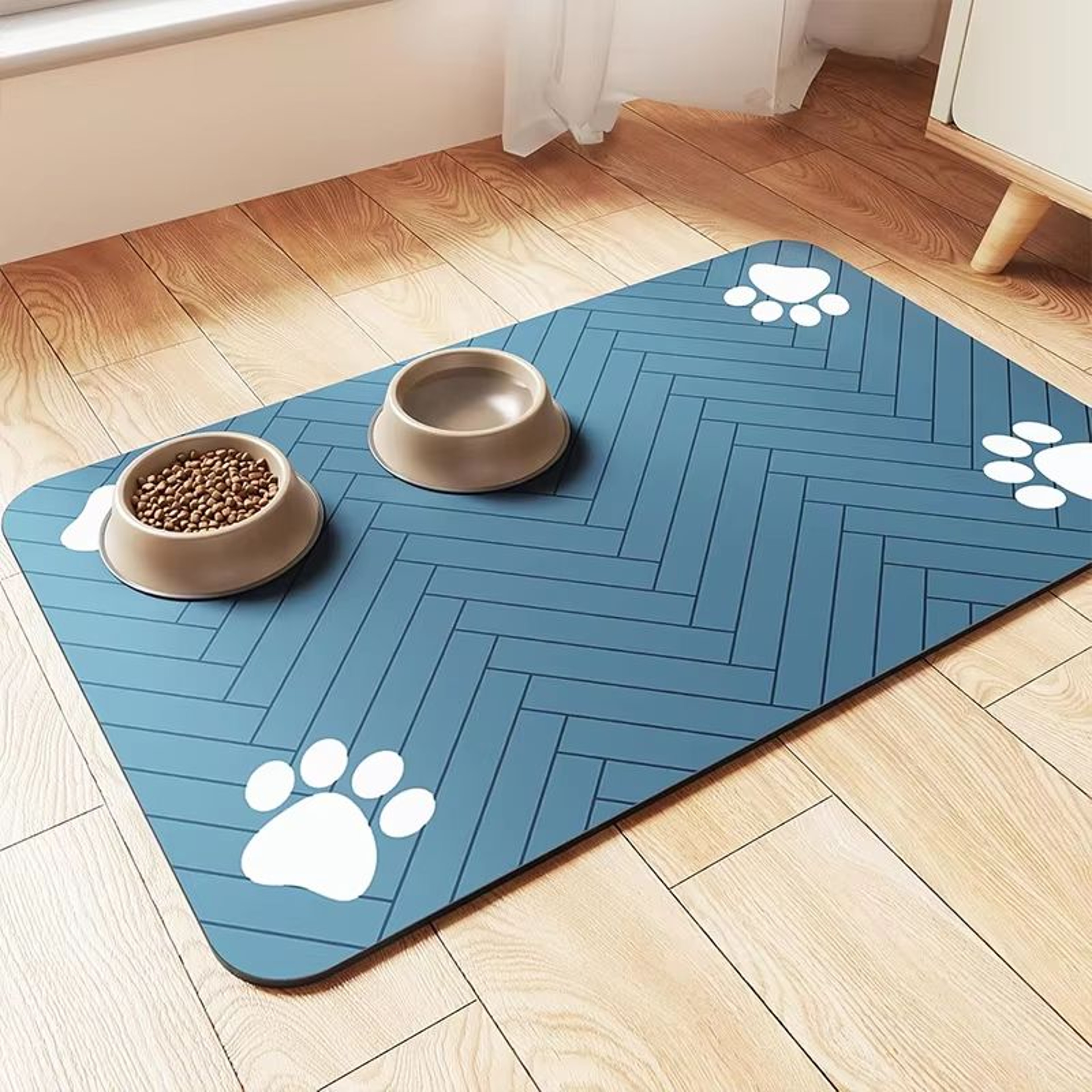 Waterproof QuickDry Pet Feeding Placemat For Dog And Cat Bowls 8