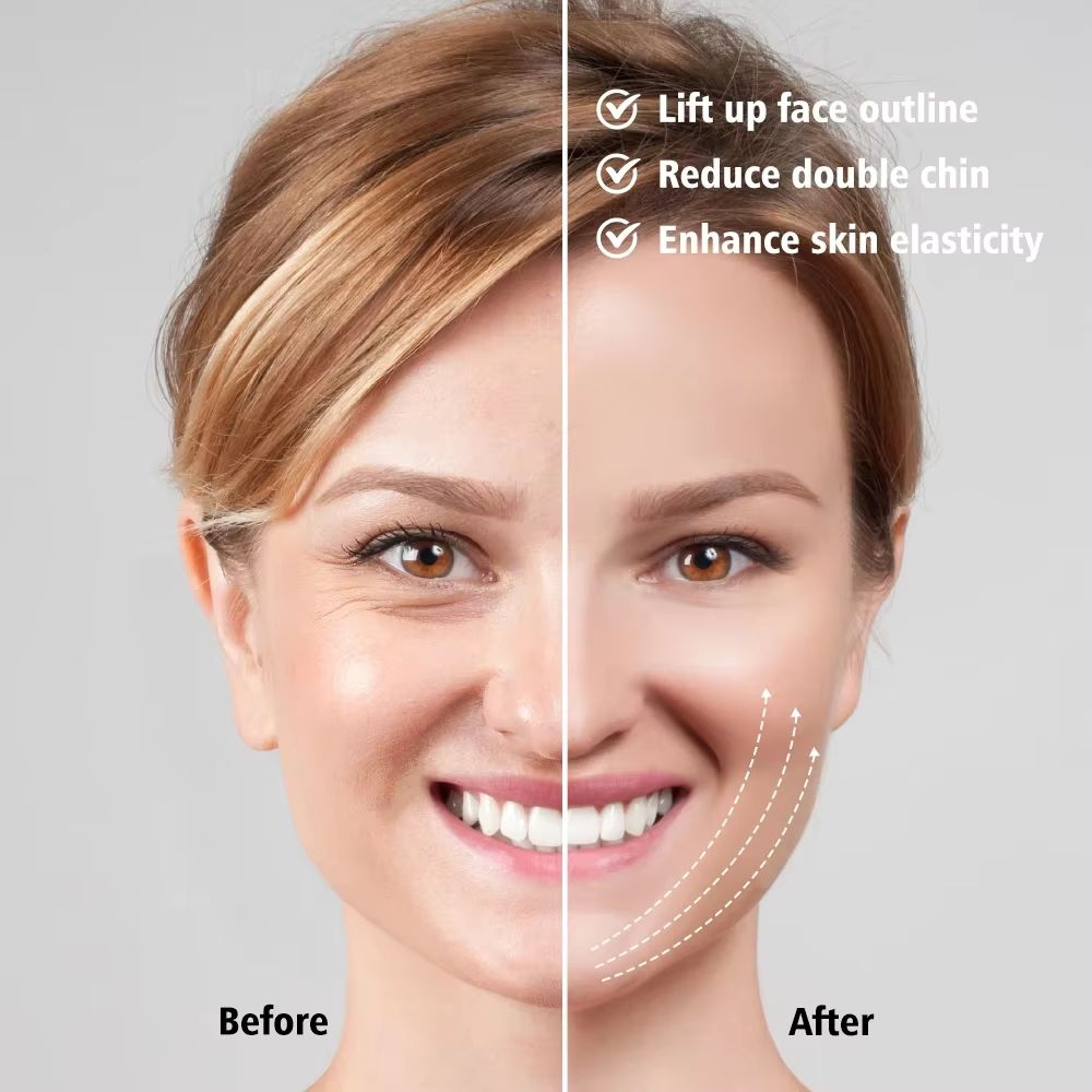 EMS Microcurrent Face Lifting Massager For AntiWrinkle And VFace Skin Care 1