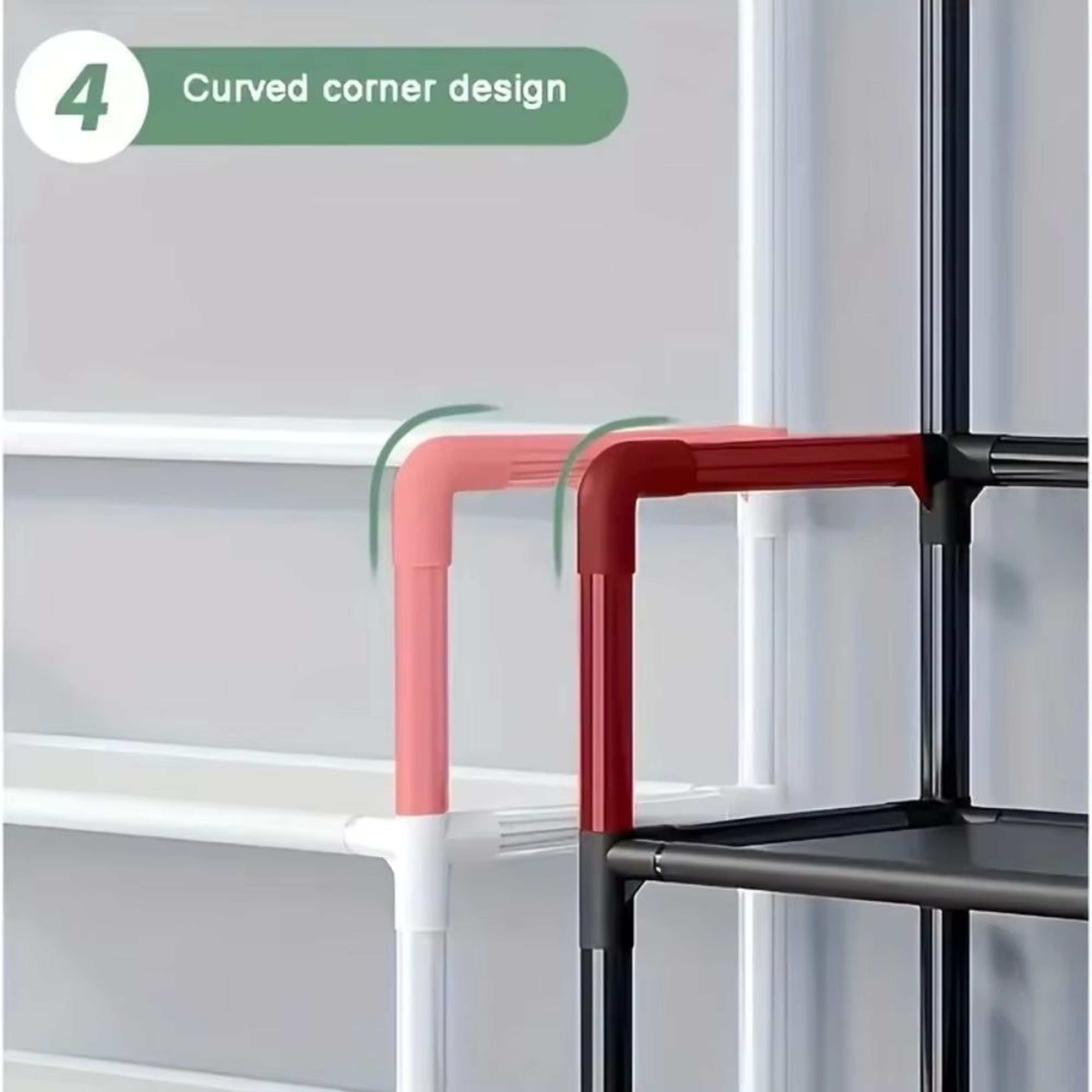MultiLayer Clothes And Shoe Organizer Rack FloorStanding Hat  Shoe Storage Shelf 5