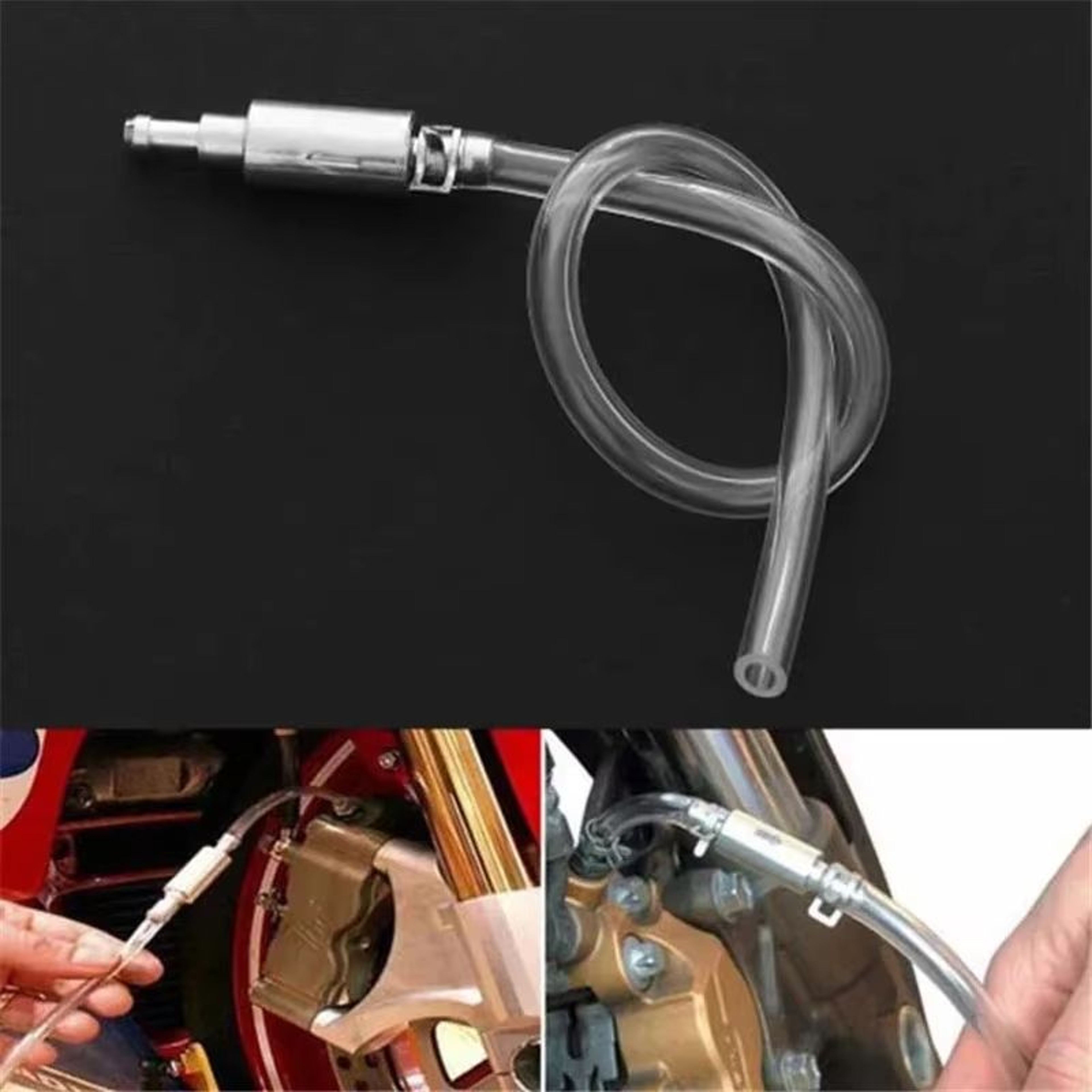 Hydraulic Clutch  Brake Bleeder Hose Kit With OneWay Valve For Car And Motorcycle 1