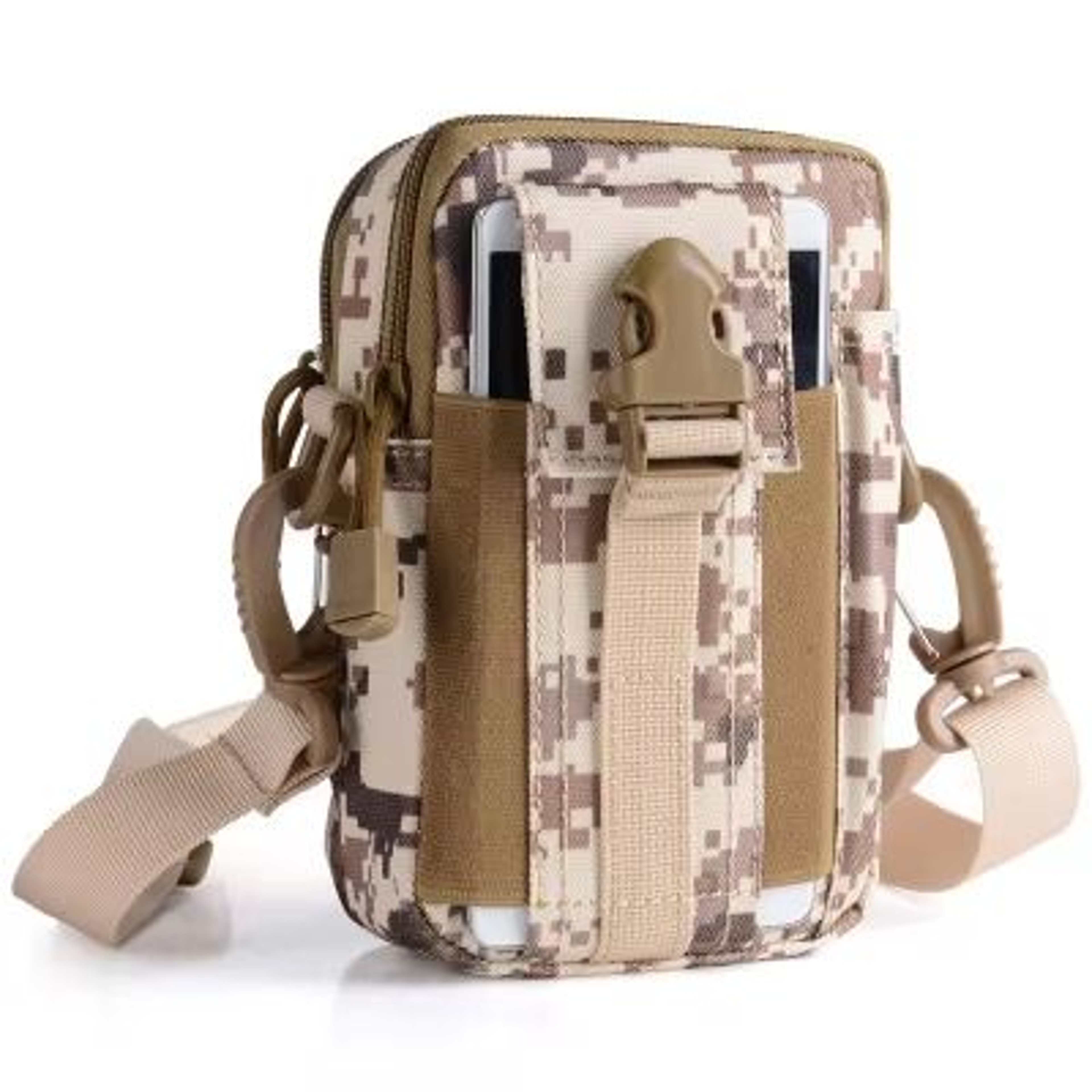 Waterproof Nylon Mobile Phone Waist Bag For Men 17