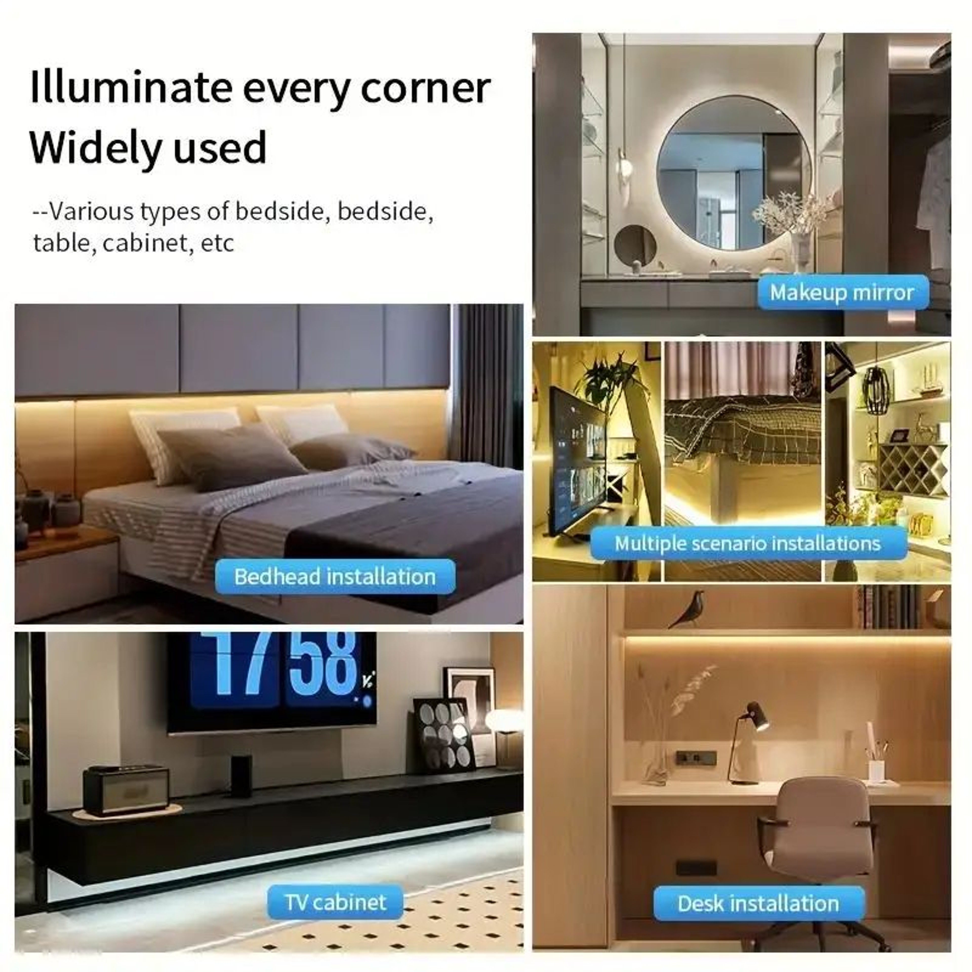 5 V USB COB LED Light Strip With Touch Dimmer Flexible Diode Tape For Indoor Lighting 4