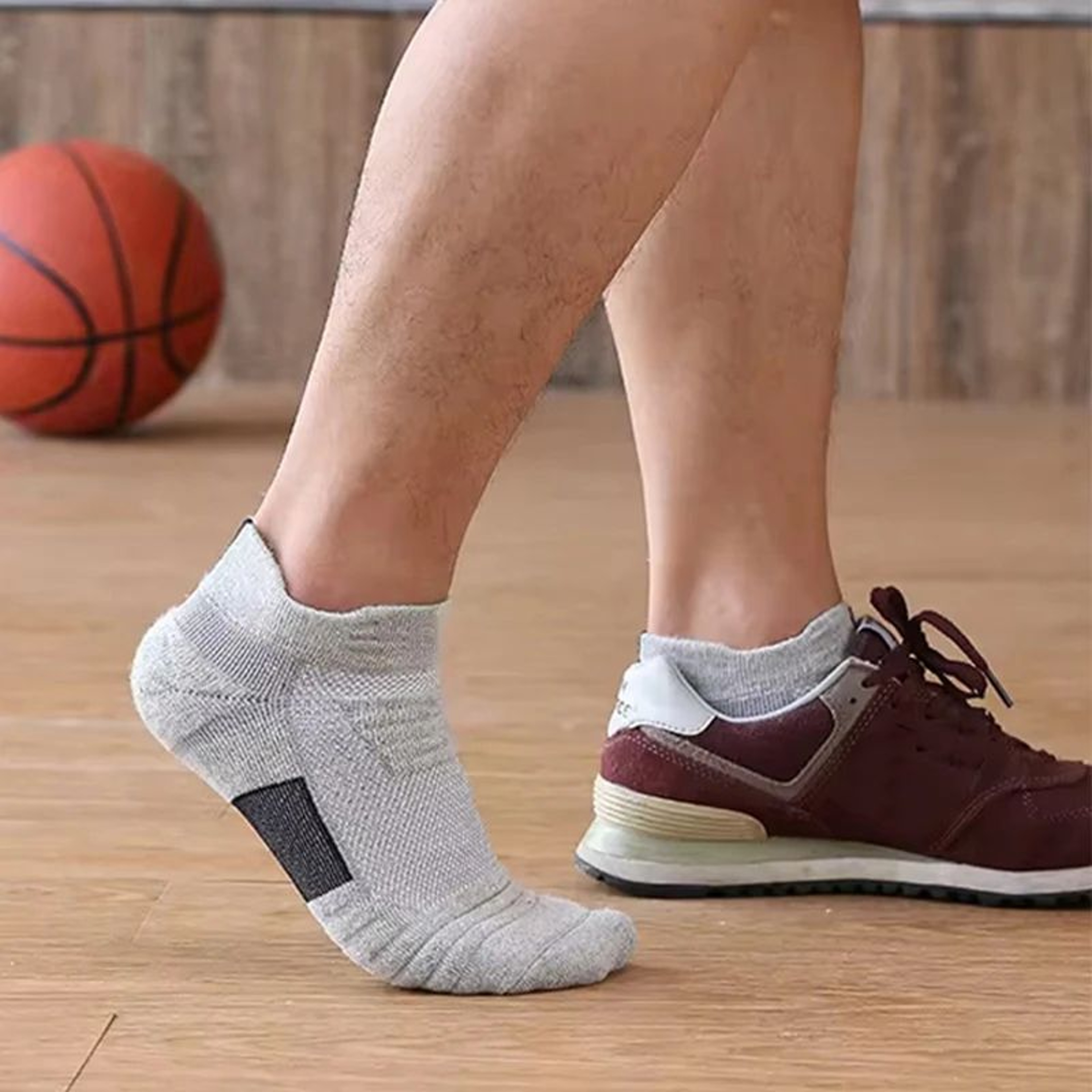AntiSlip Mens Sport Socks 13 Pairs Breathable Cotton Soccer Basketball Socks 3945 4