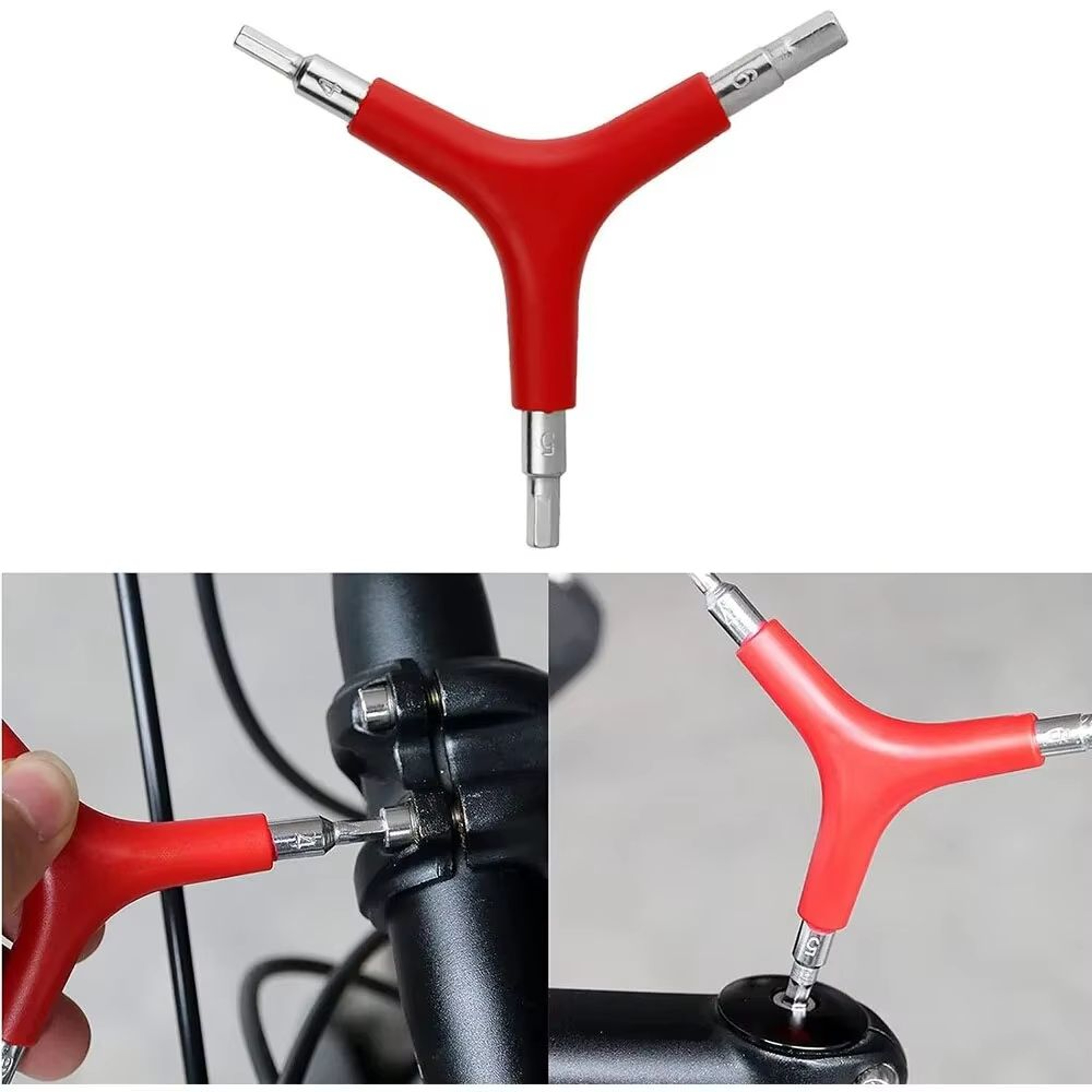 YShaped 3Way Hex Wrench Set 4mm 5mm 6mm For Cycling Camping And Bicycle Repair 0