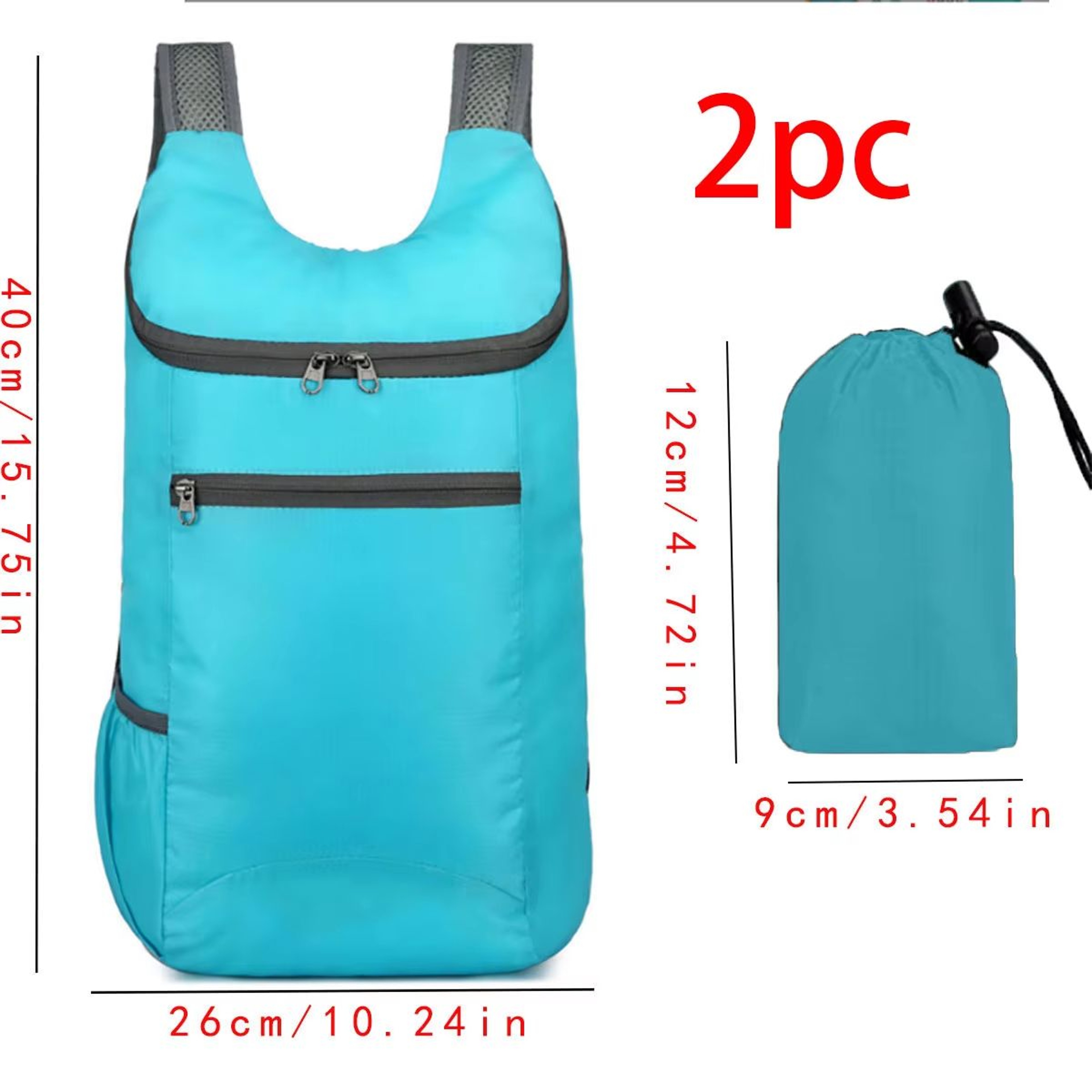Foldable Waterproof Lightweight Travel Backpack Large Capacity Weekend Bag 9