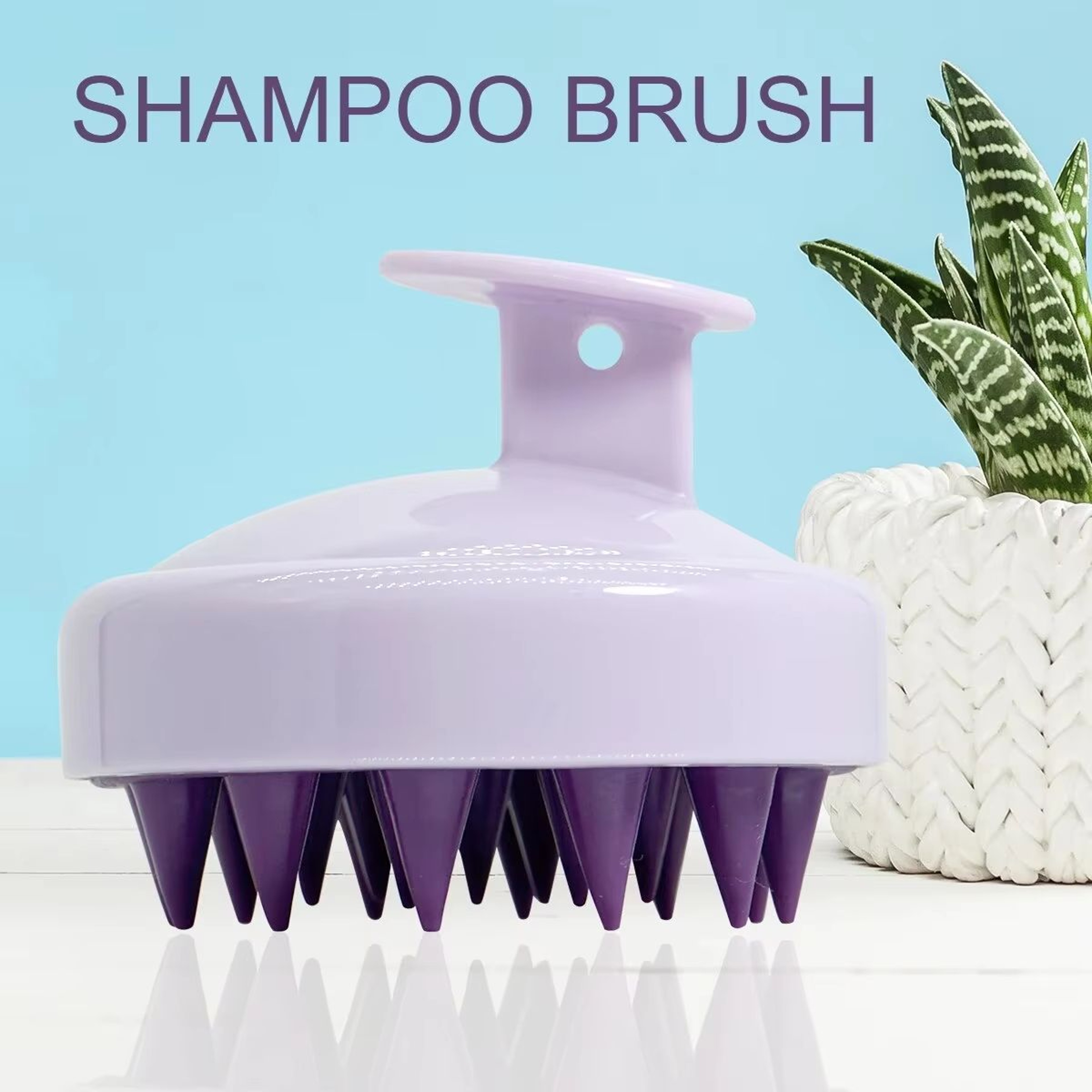 Silicone Scalp Massager Shampoo Brush With Ergonomic Handle For Deep Clean Exfoliation And Relaxing 11