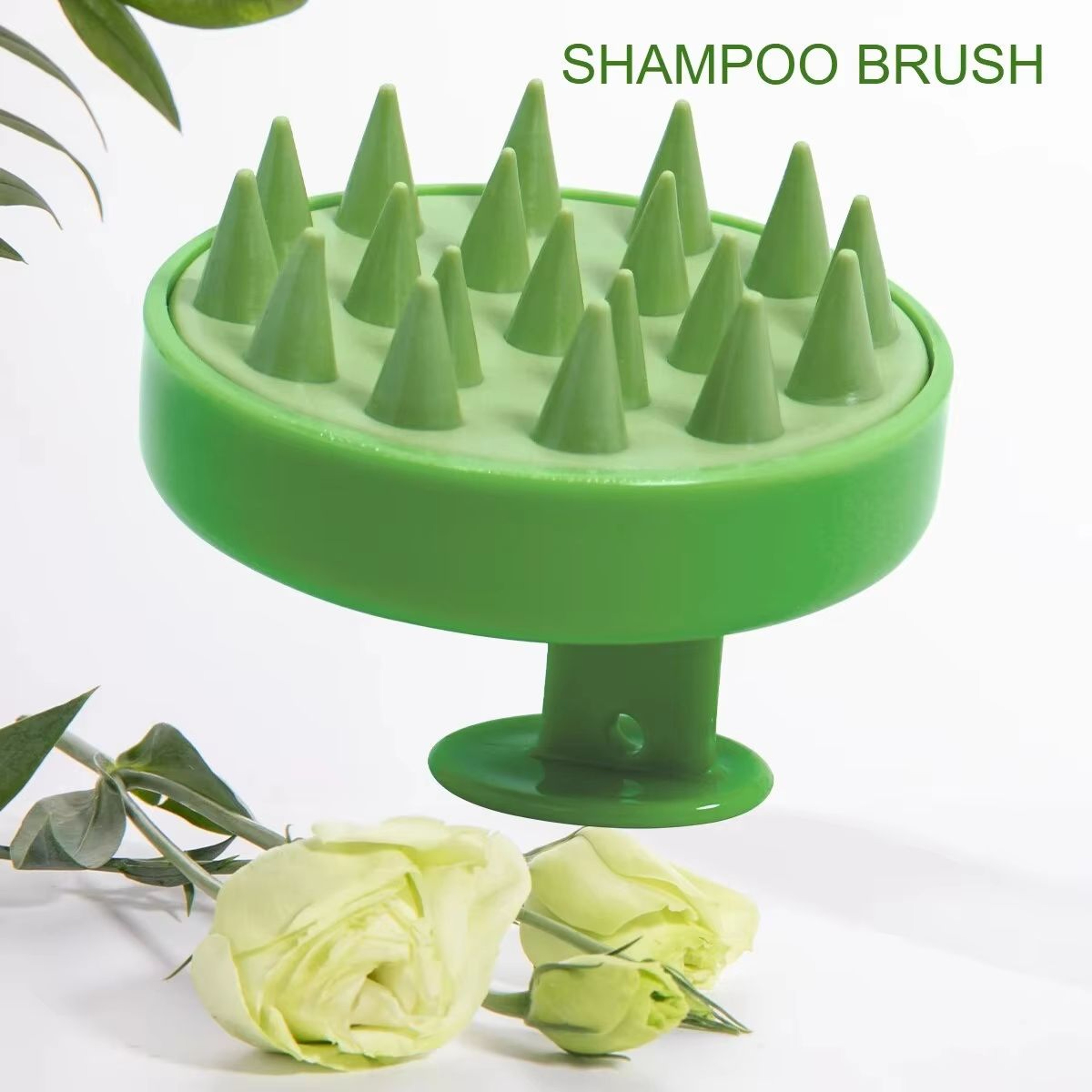 Silicone Scalp Massager Shampoo Brush With Ergonomic Handle For Deep Clean Exfoliation And Relaxing 8