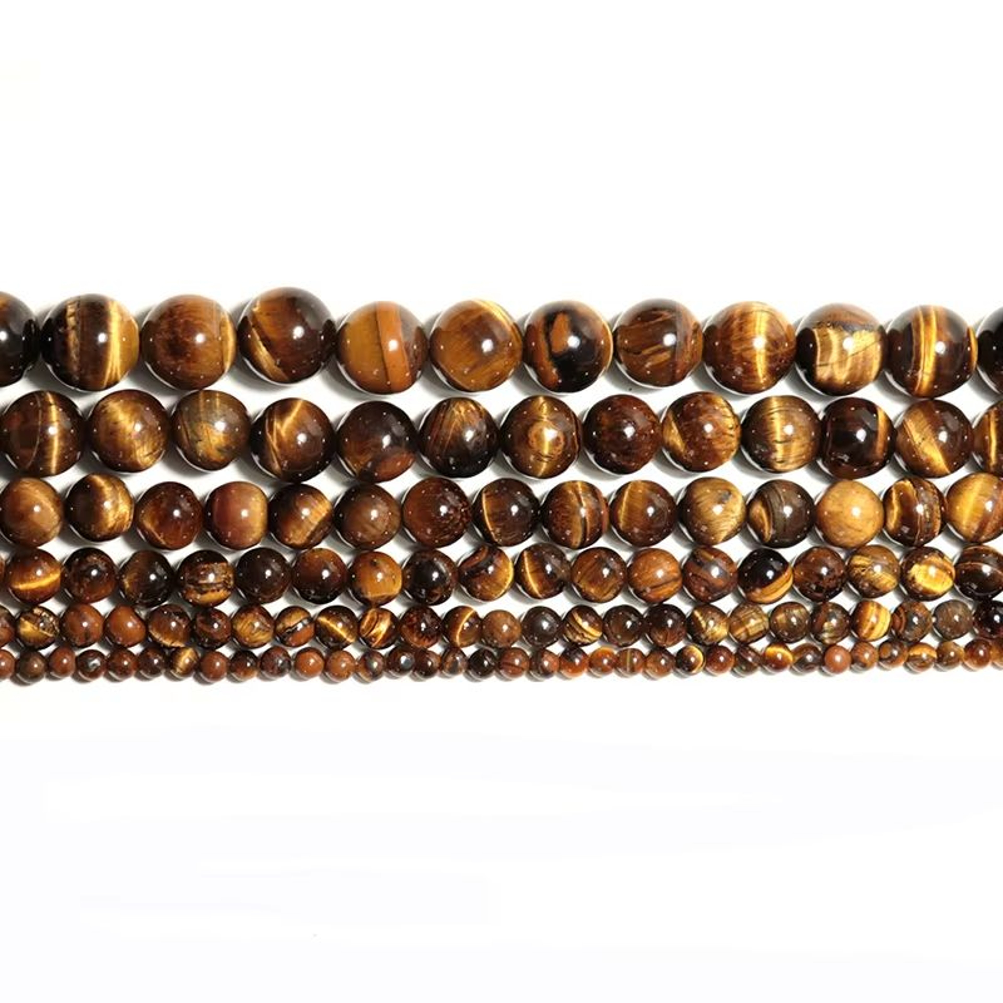 Natural Tiger Eye Stone Beads 468101214mm Brown Smooth Beads For Jewelry Making 2