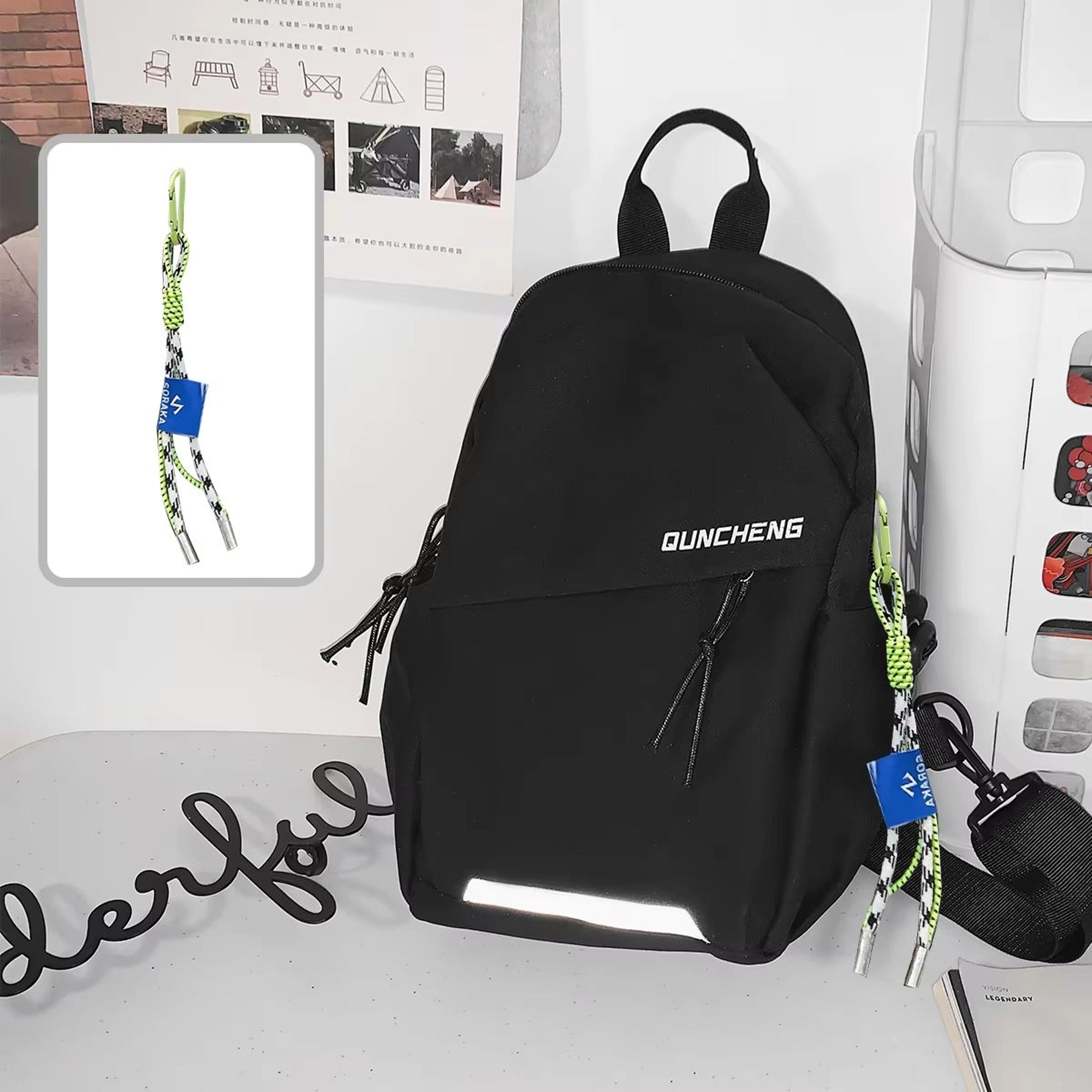 Lightweight Crossbody Chest Bag With Tablet Pocket For Sports Travel 12