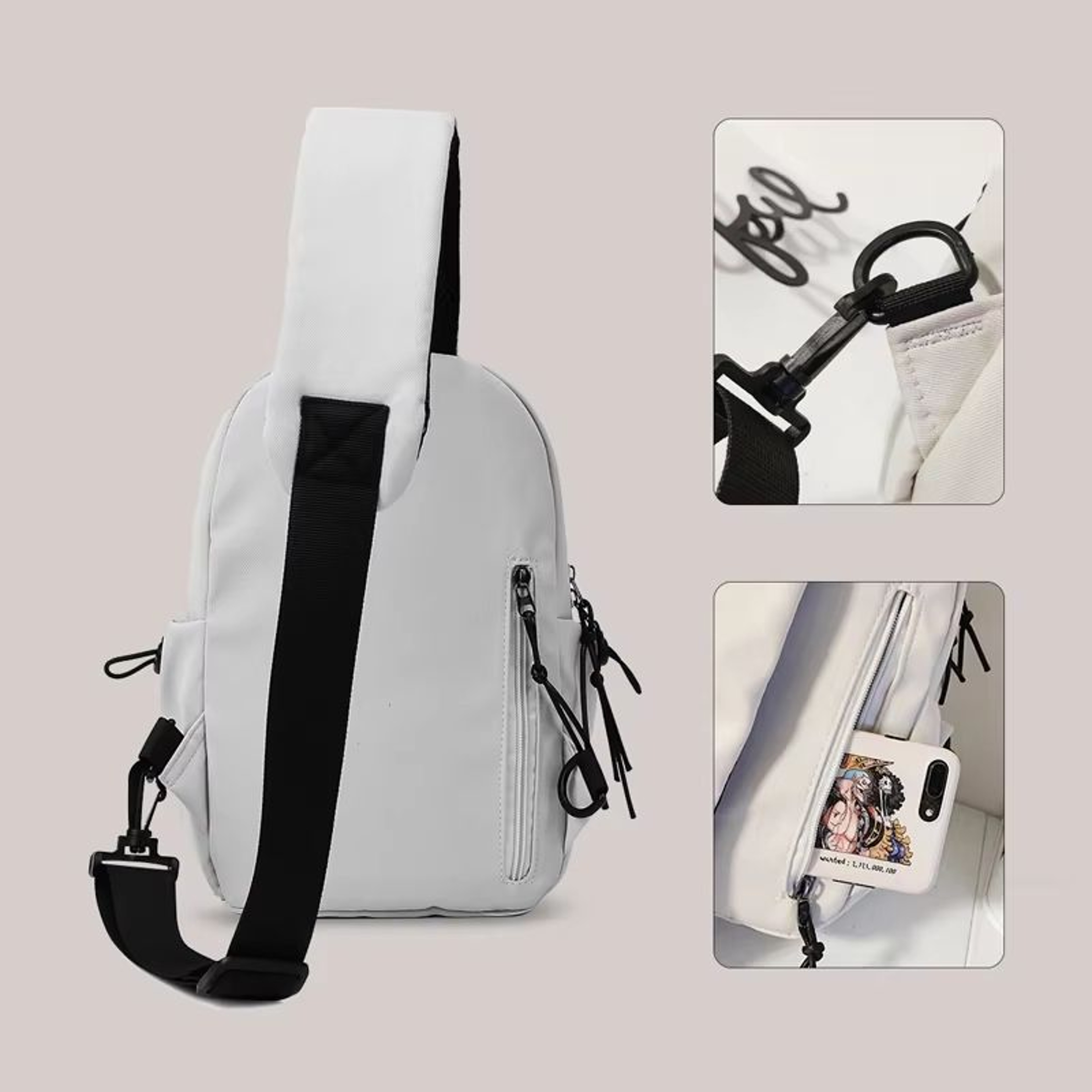 Lightweight Crossbody Chest Bag With Tablet Pocket For Sports Travel 1