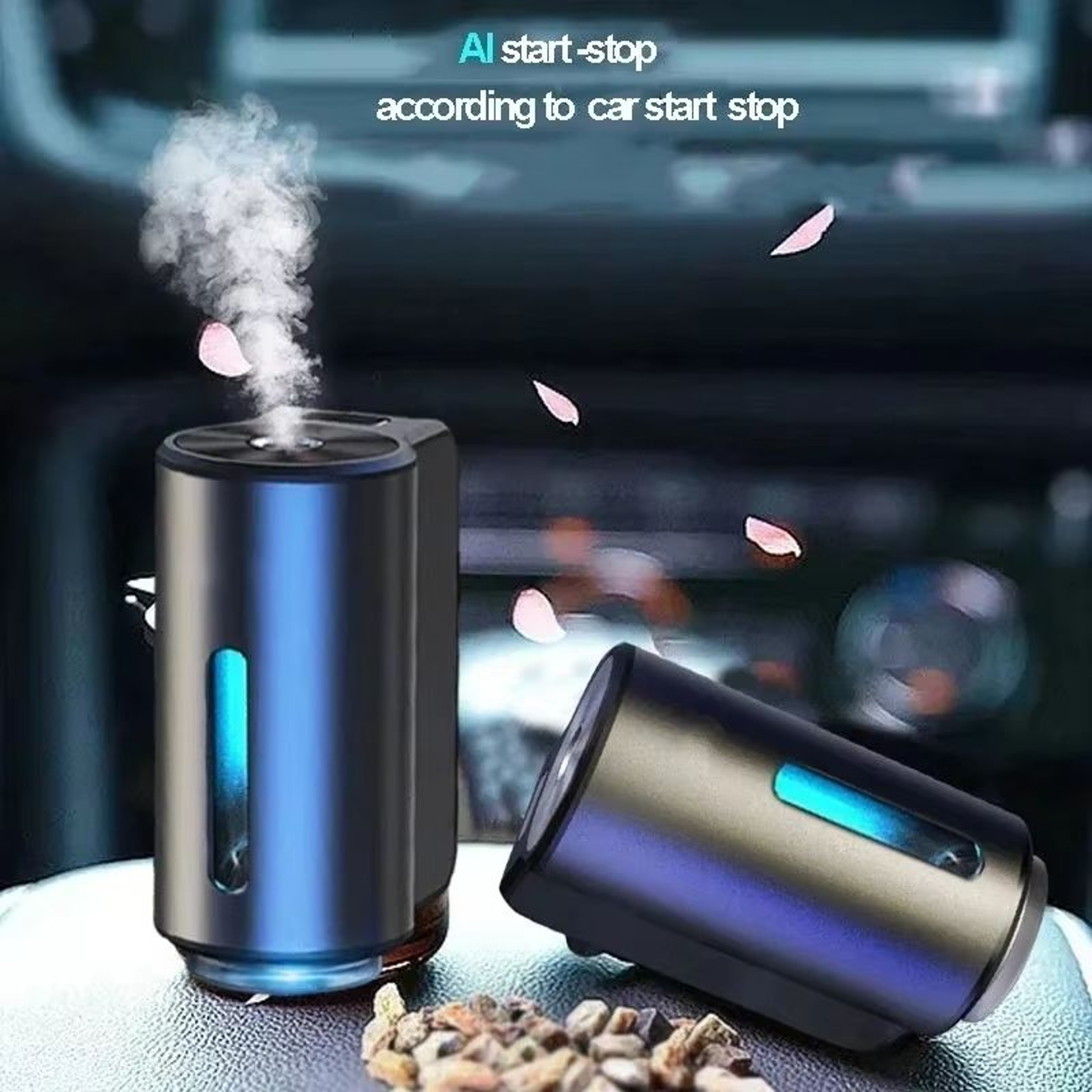 Electric Car Air Freshener Diffuser Auto Aroma Essential Oil Mist Humidifier 1