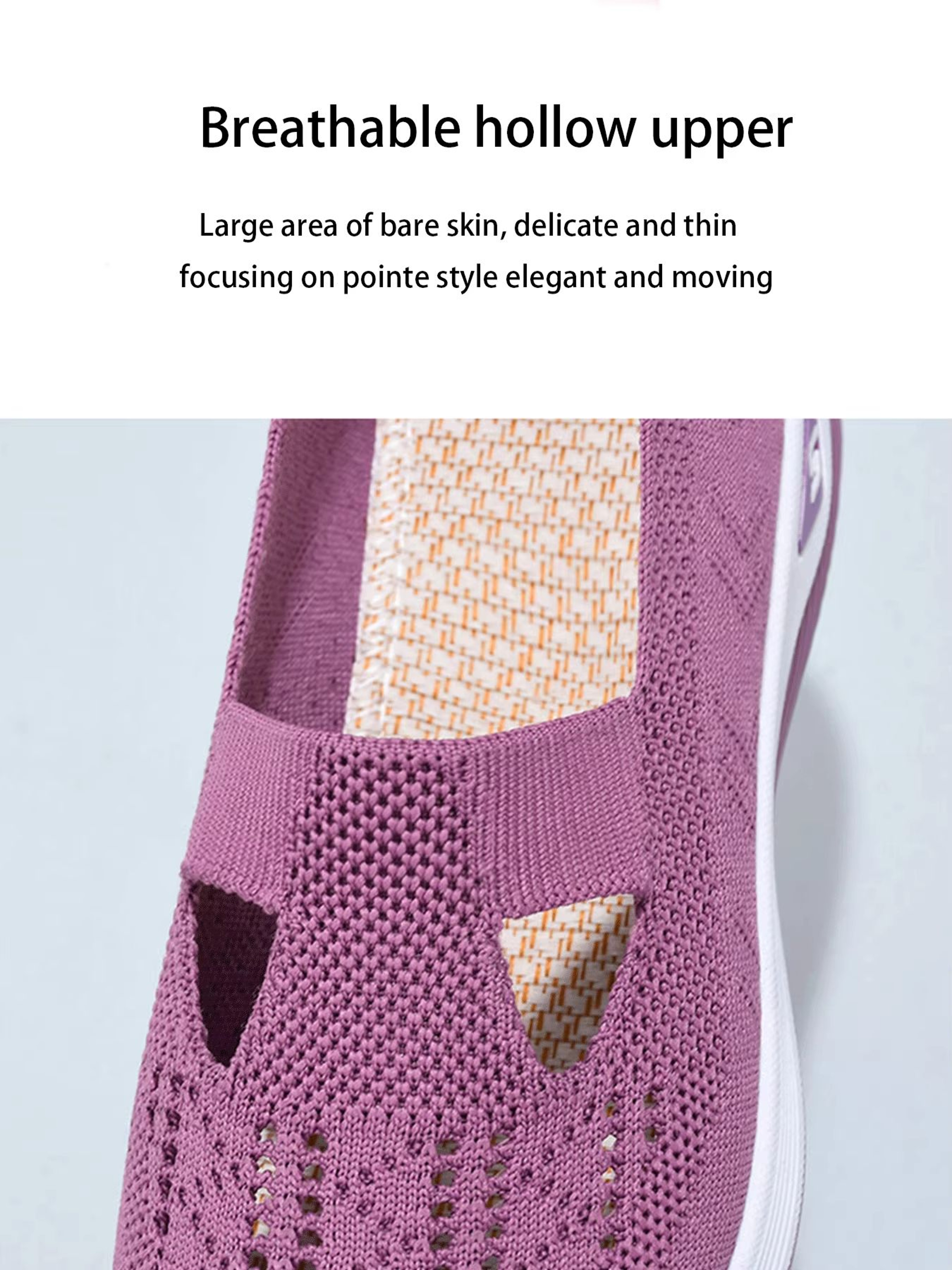 Womens Solid Color Breathable LowTop Summer Casual Sneakers 4