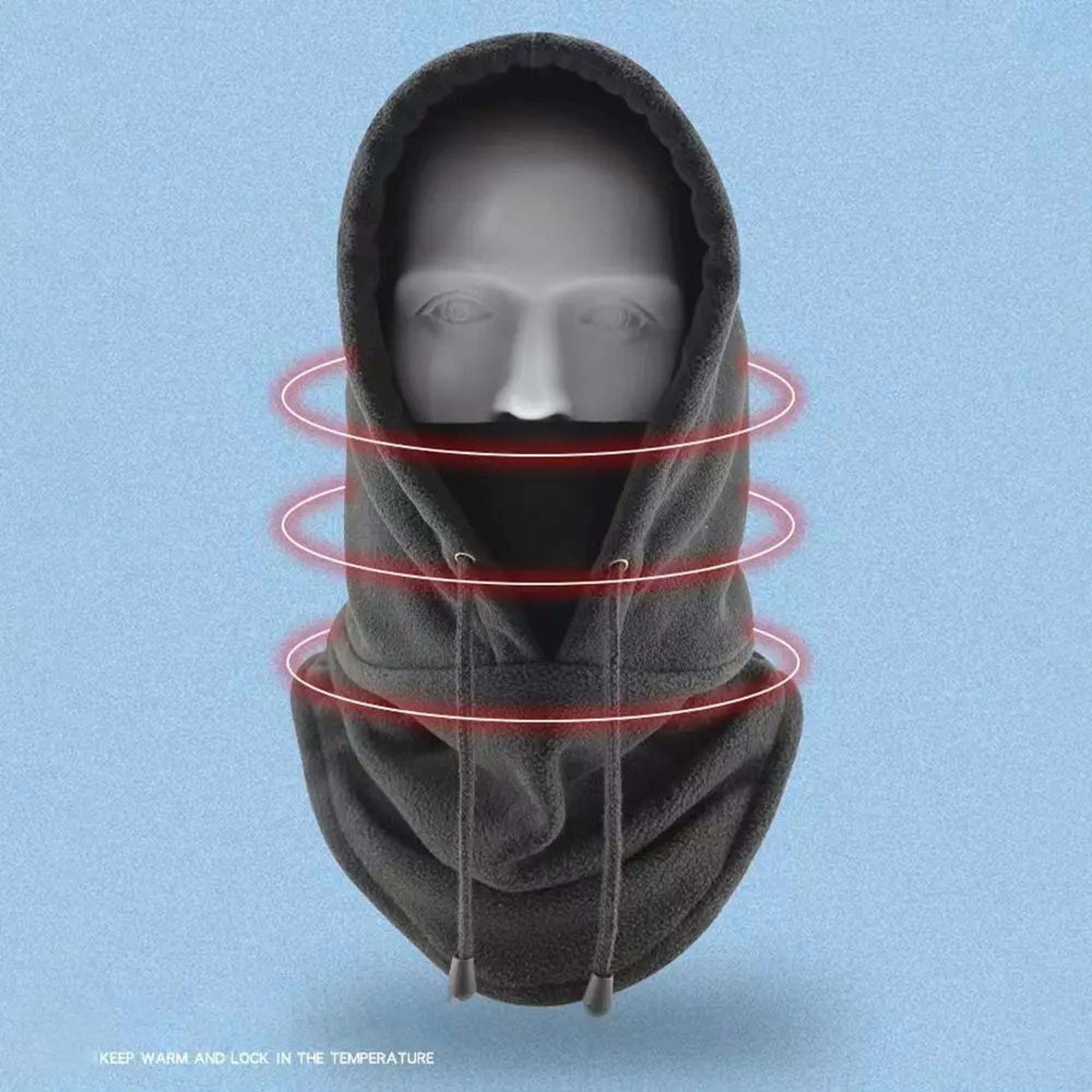 Polar Fleece Windproof Balaclava Winter Hat Full Face Ski Mask 3