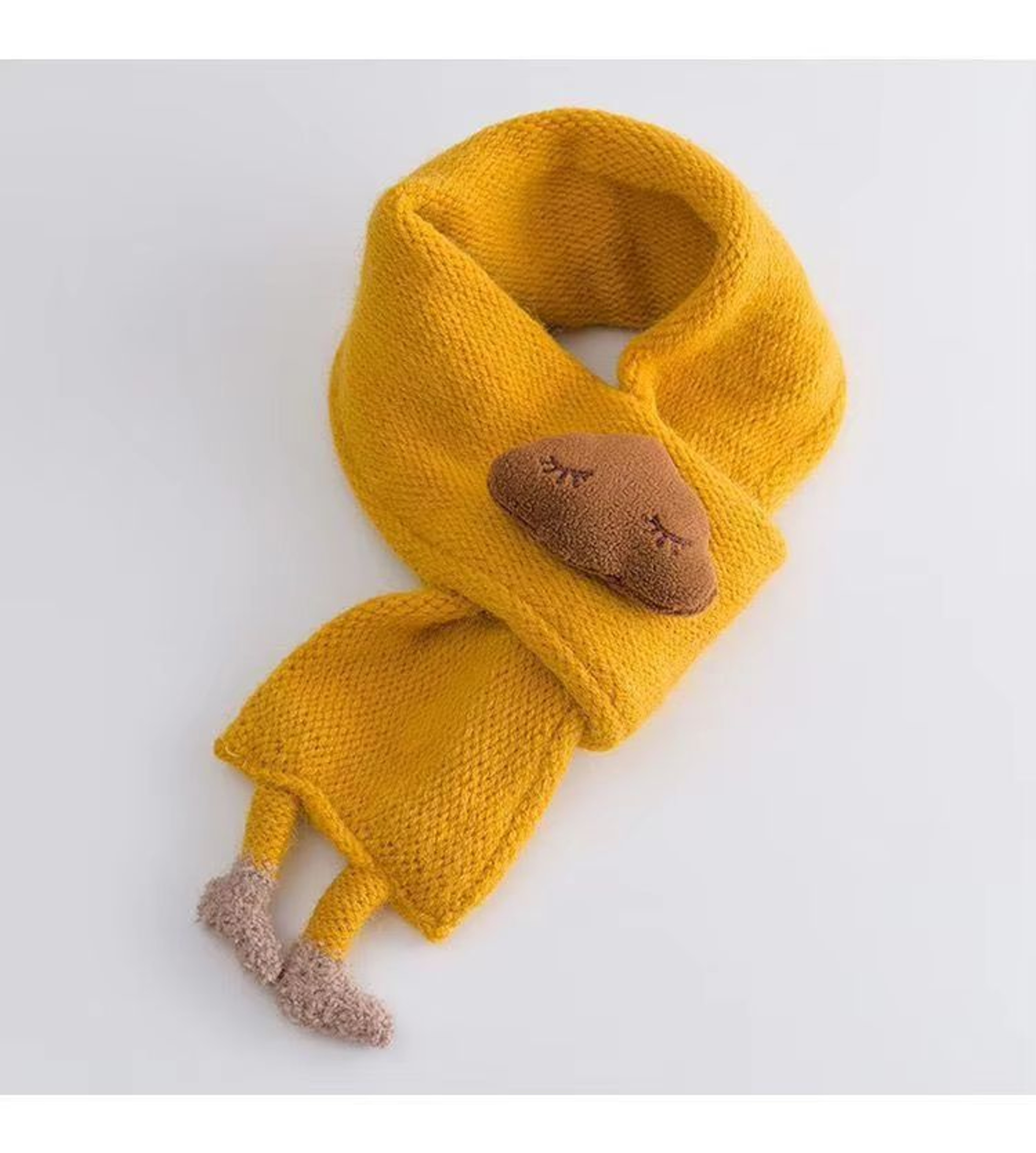 FluffCloud 3D Knitted Baby Scarf  Warm Winter Neck Cover For Kids 10