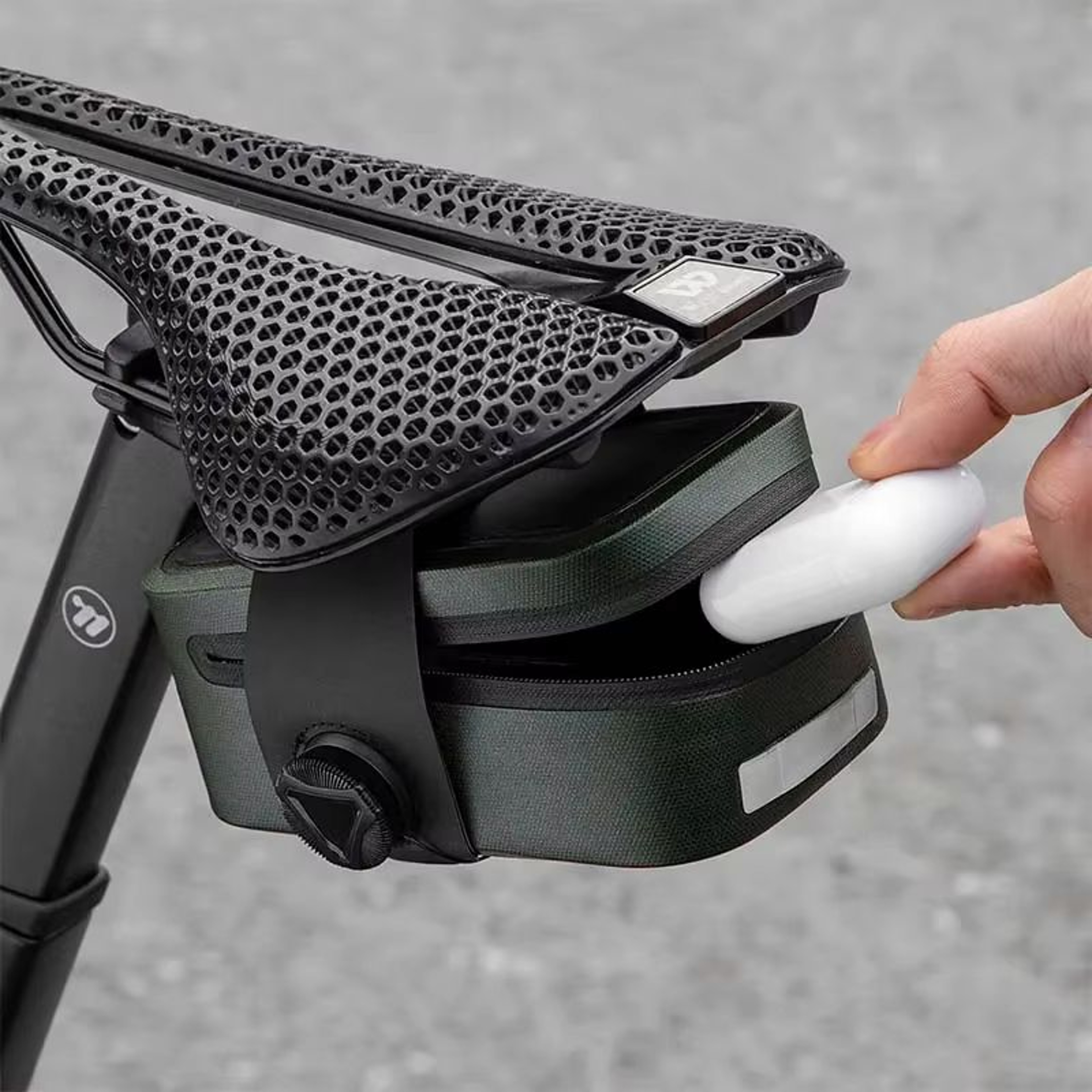 WEST BIKING 05L Waterproof Bike Saddle Bag Seamless TPU Under Seat Mini Tail Pouch 4