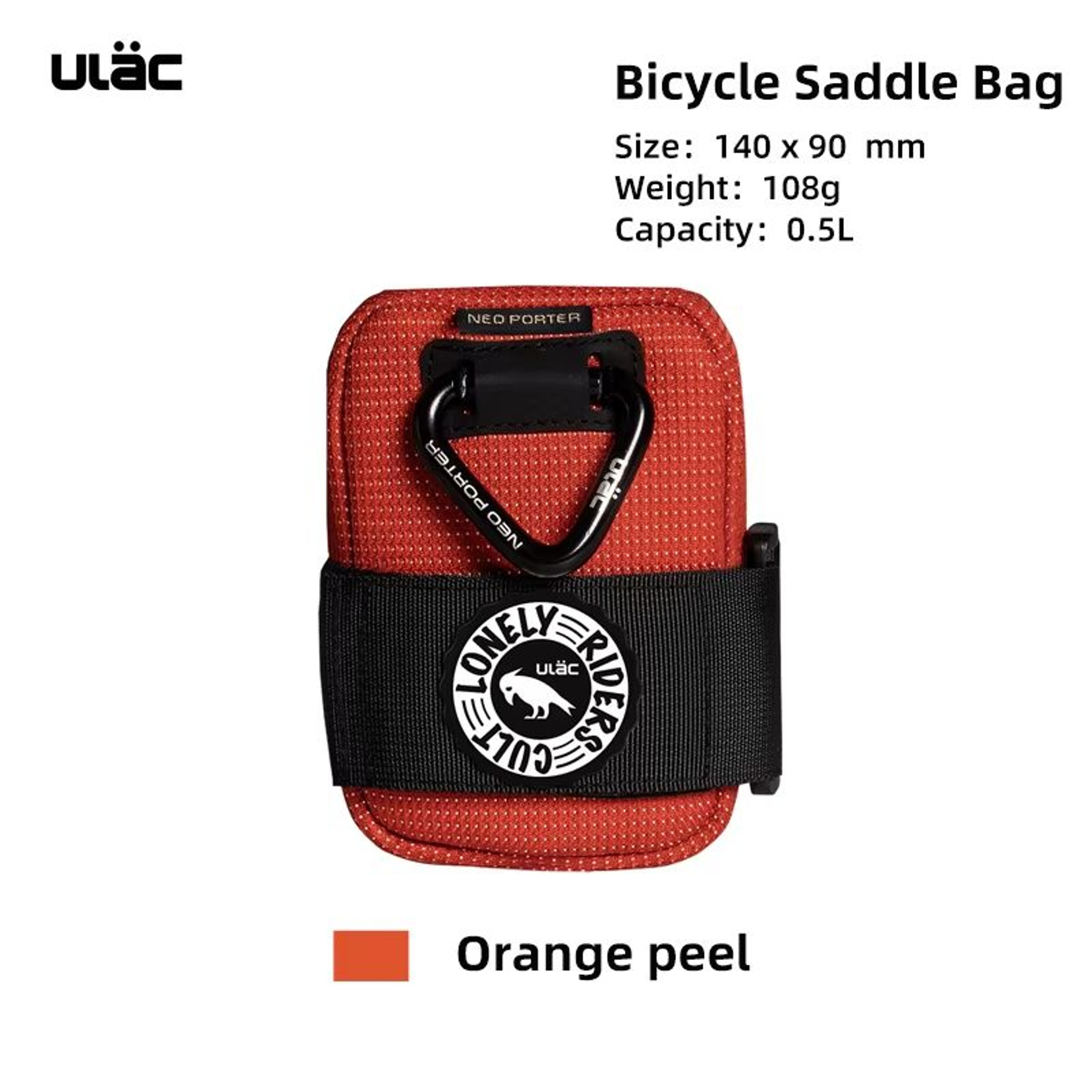 ULAC 05L Waterproof Bicycle Saddle Bag Shockproof Mini Rear Tail Pouch 7