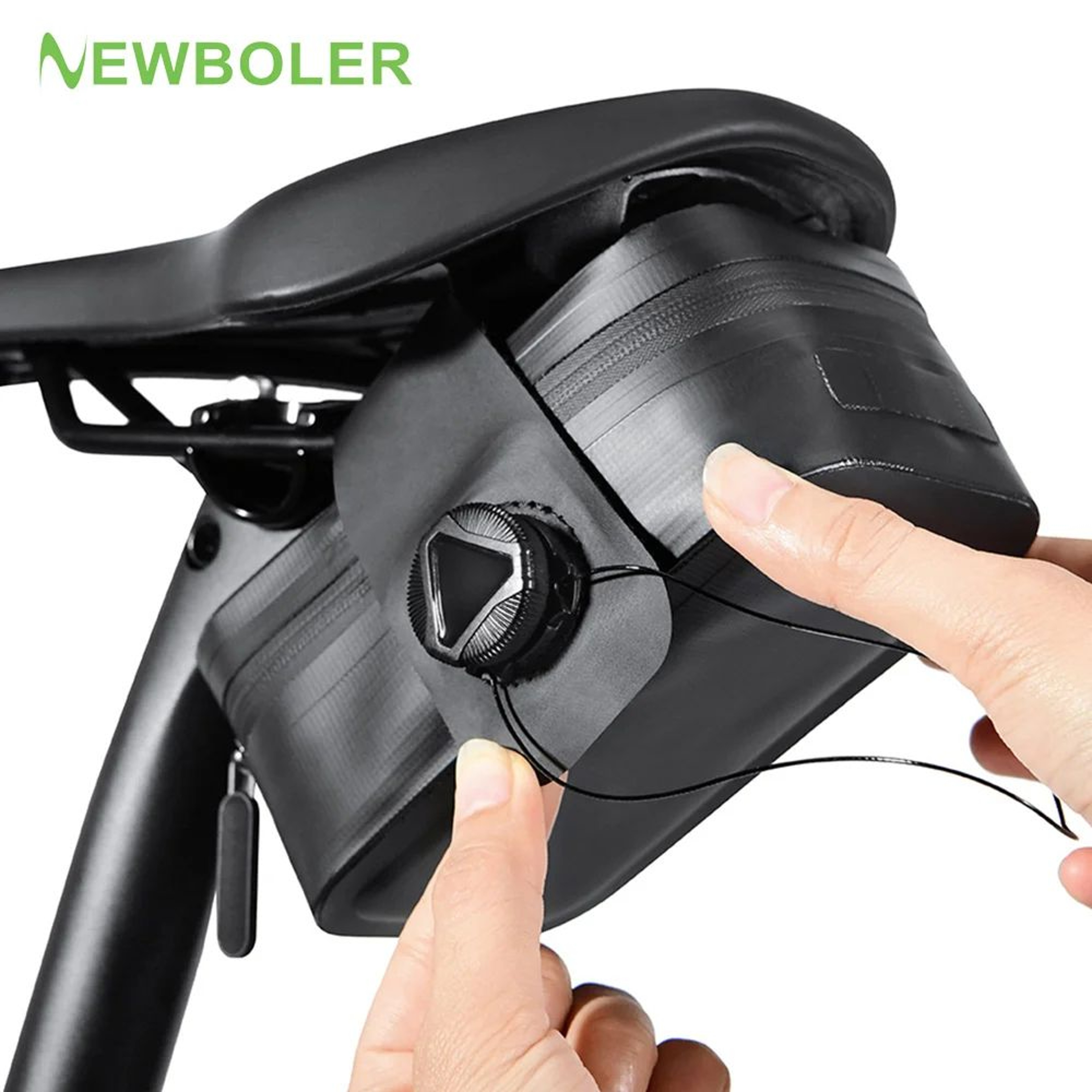 NEWBOLER Seamless Waterproof Rotating Buckle Mini Bike Saddle Bag 0