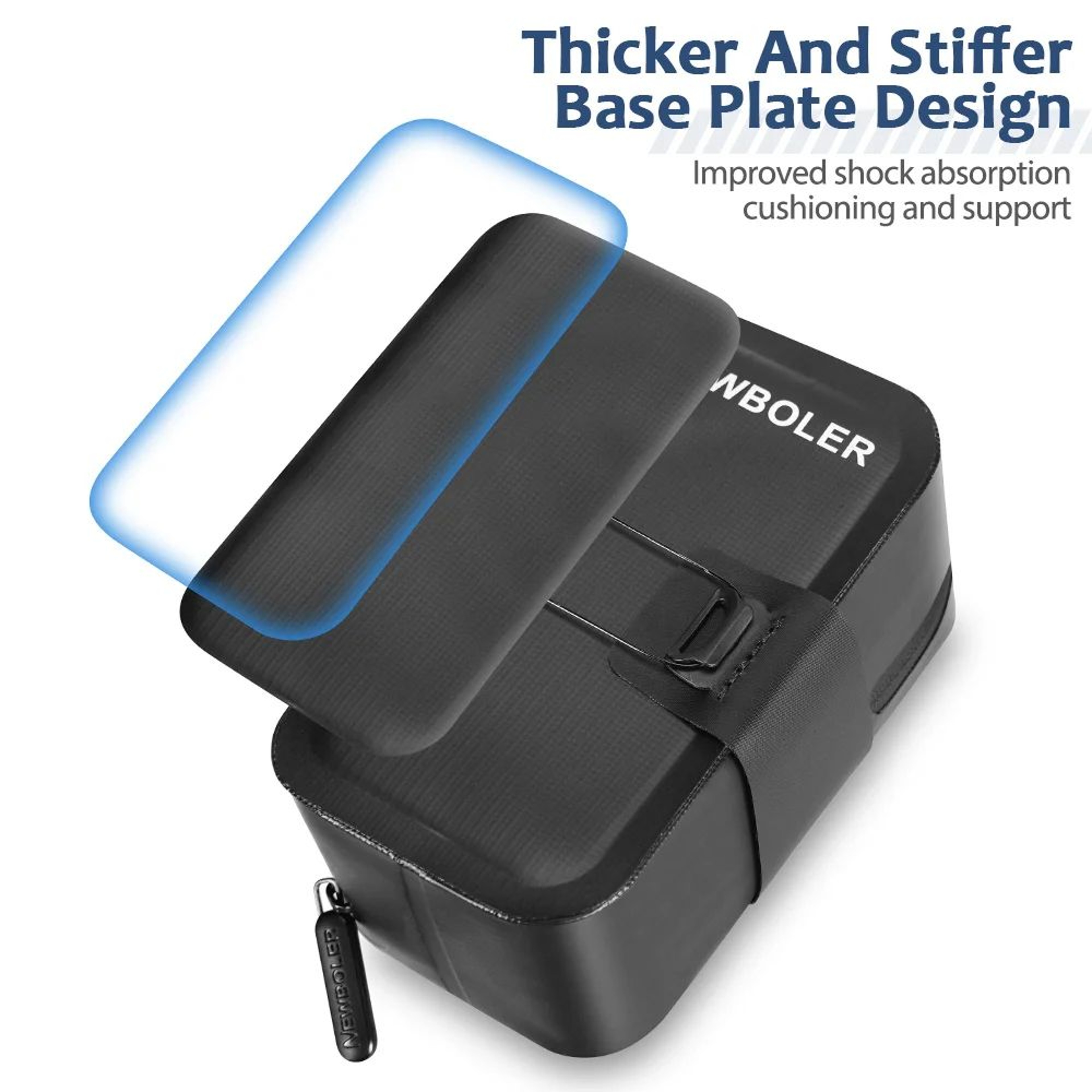 NEWBOLER Seamless Waterproof Rotating Buckle Mini Bike Saddle Bag 5