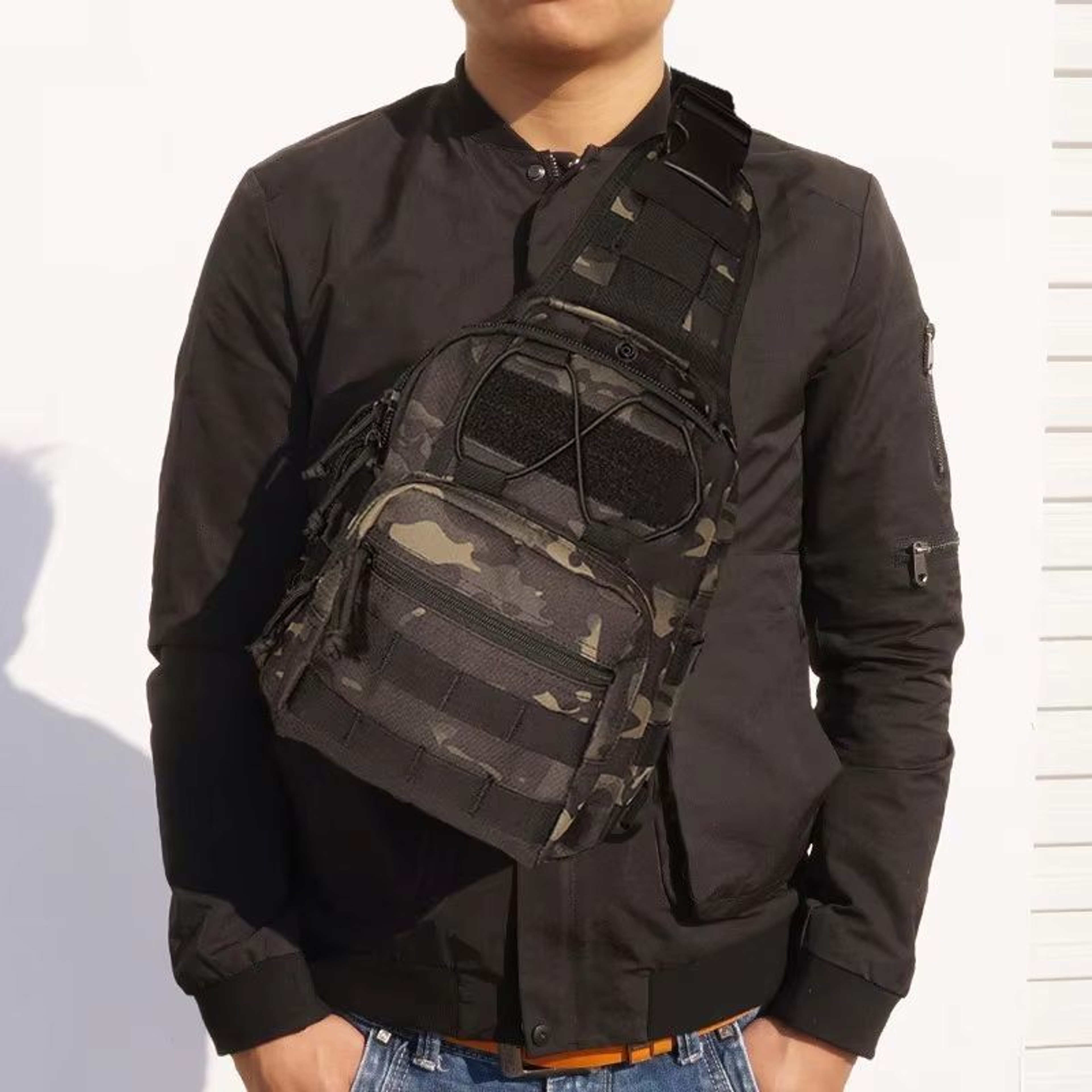 Tactical Chest Bag For Men Waterproof EDC Shoulder Sling Pack For Outdoor Hiking And Hunting 13