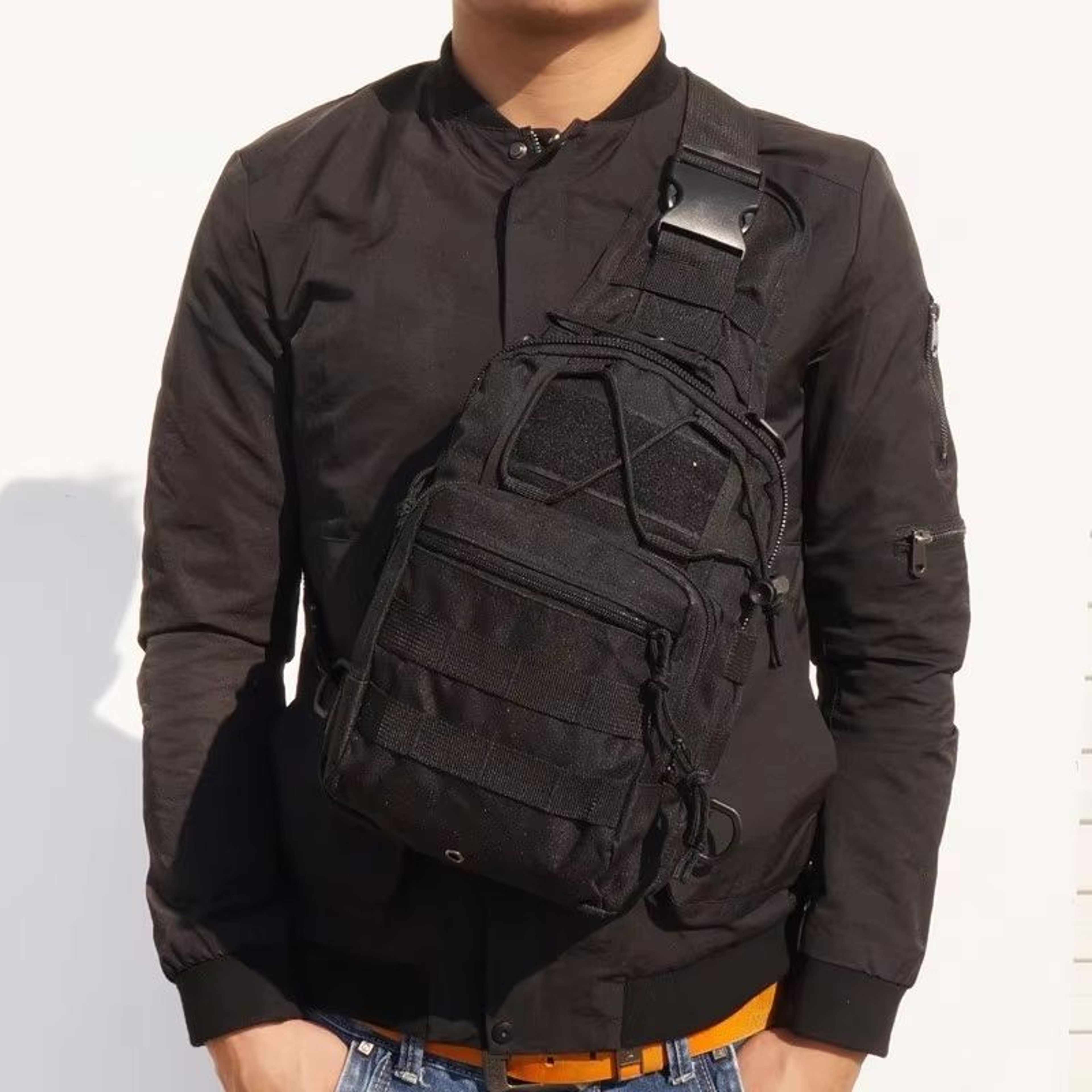 Tactical Chest Bag For Men Waterproof EDC Shoulder Sling Pack For Outdoor Hiking And Hunting 6