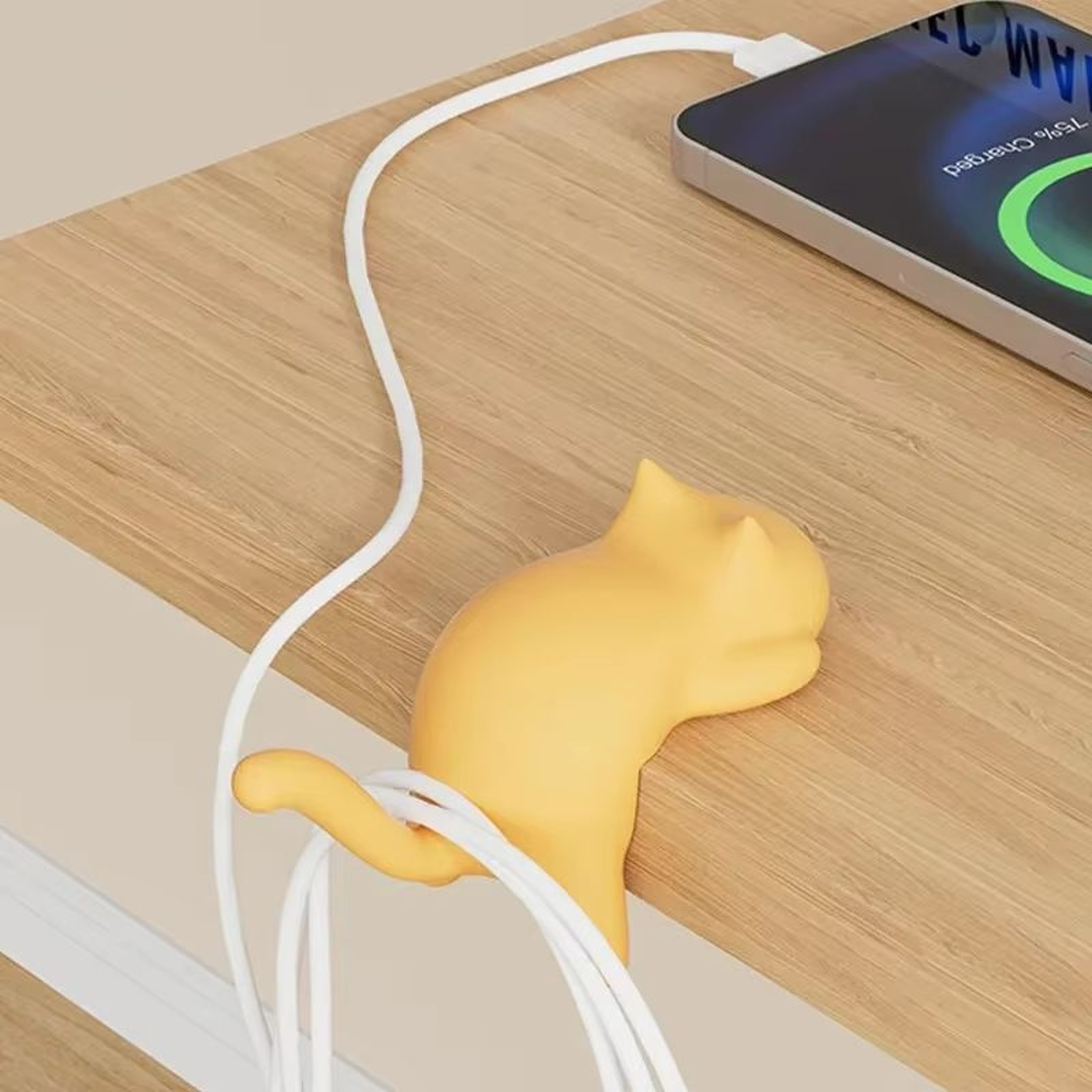 Cat Shaped Desk Side Backpack Hook No Punch Strong Load Bearing Foldable Hanger 1 Or 2pcs 1