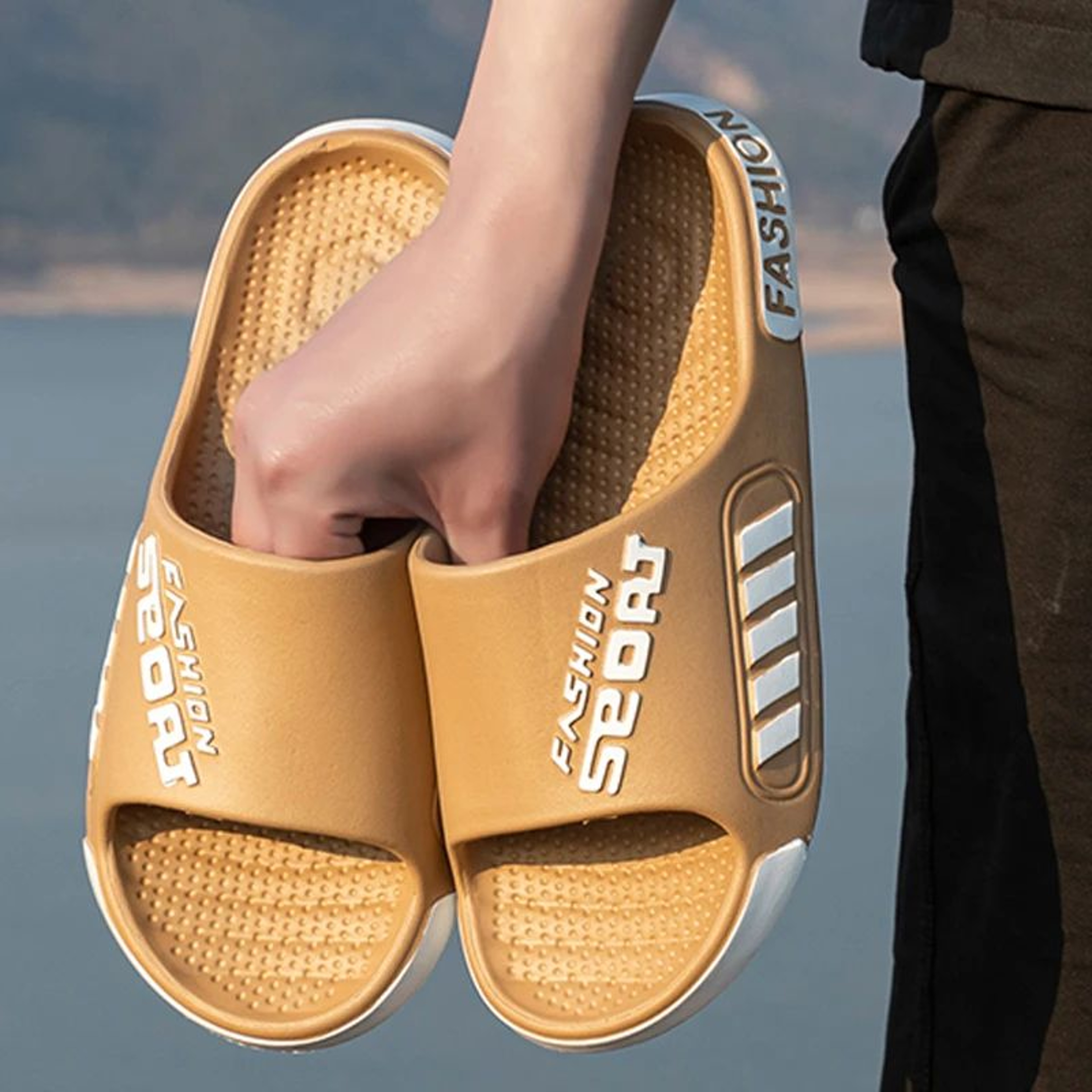 HarborGrip Mens Anti Slip EVA Summer Slippers For Beach And Home 5