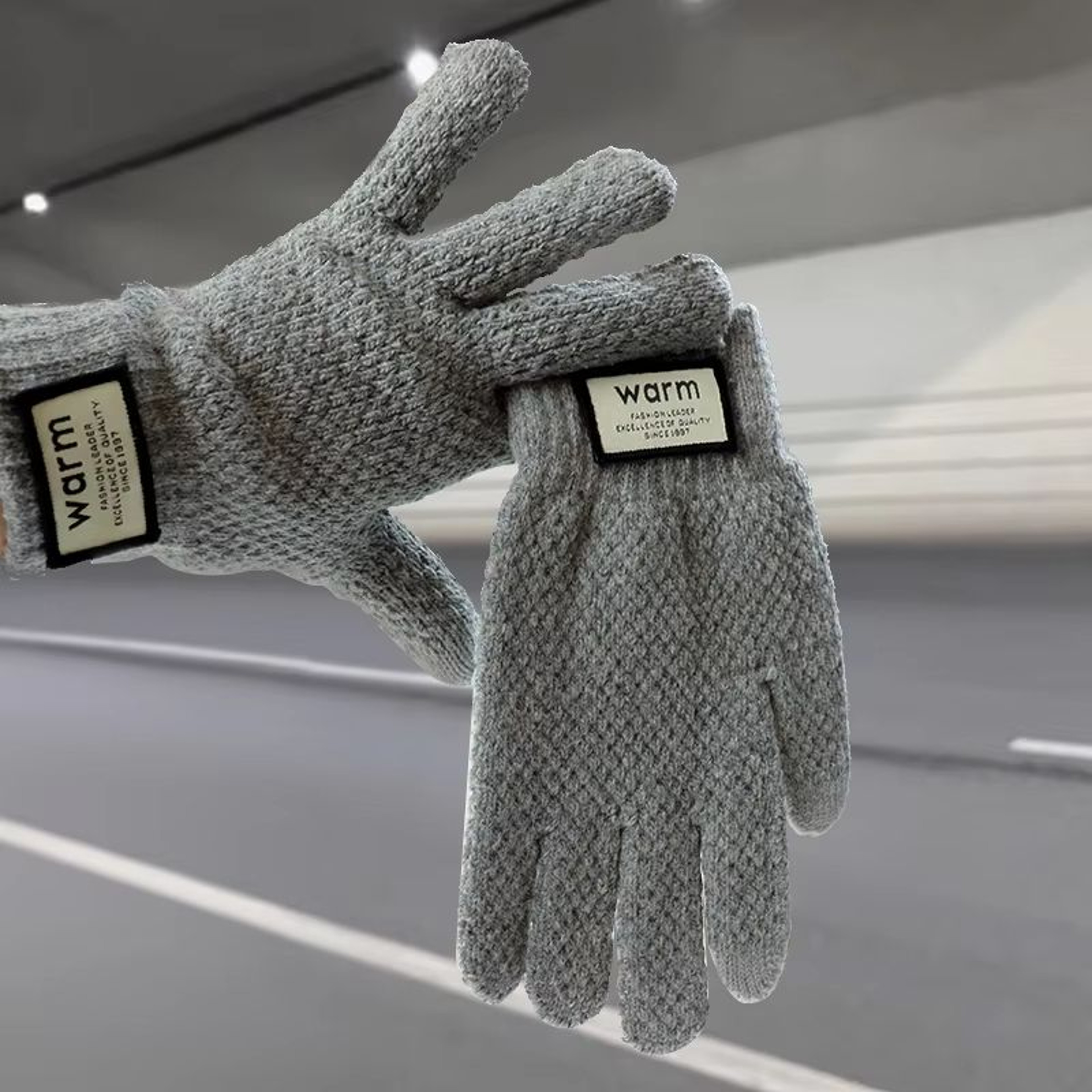 Warm FleeceLined Touchscreen Cotton Winter Gloves For Men Women Cycling Outdoor Use 9